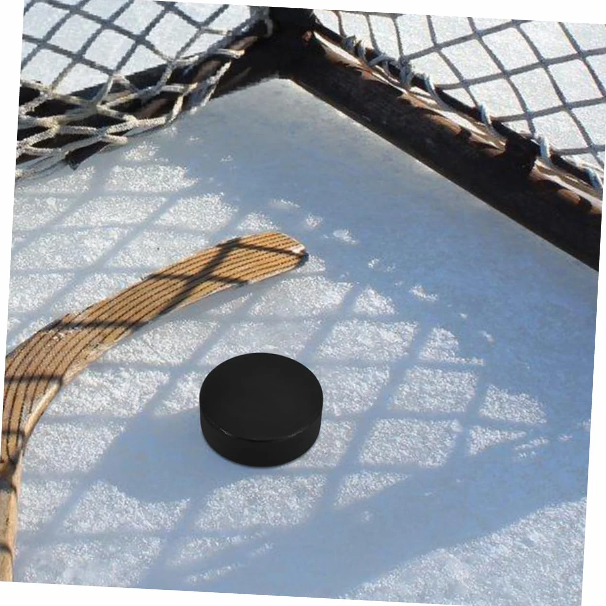 Milisten Disco de Hockey de Espuma para Hockey sobre Patines, Aire Libre, Juego Inflable, Mesa, Rodilla, Mini-Hockey Black