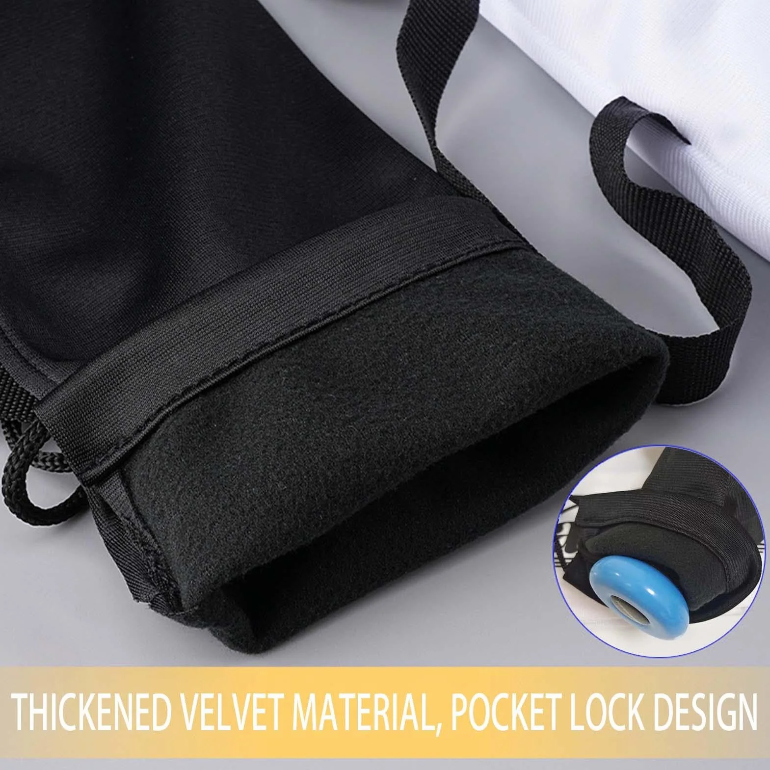 Bolsas de murciélago para béisbol portátil plegable negra de hombro gruesa