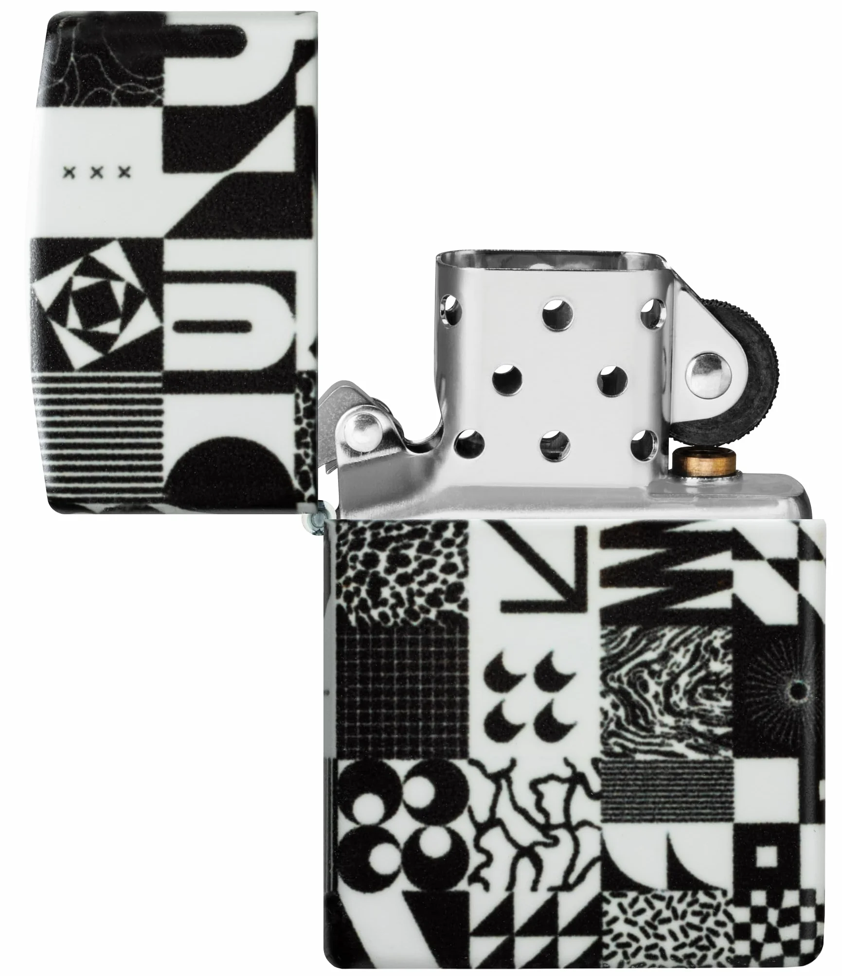 Encendedor Zippo a Prueba de Viento - Abstract Pattern, 540°, Color Image - Recargable - Reutilizable - Diseño a Prueba de Viento - Caja Regalo - Fabricado en Estados Unidos
