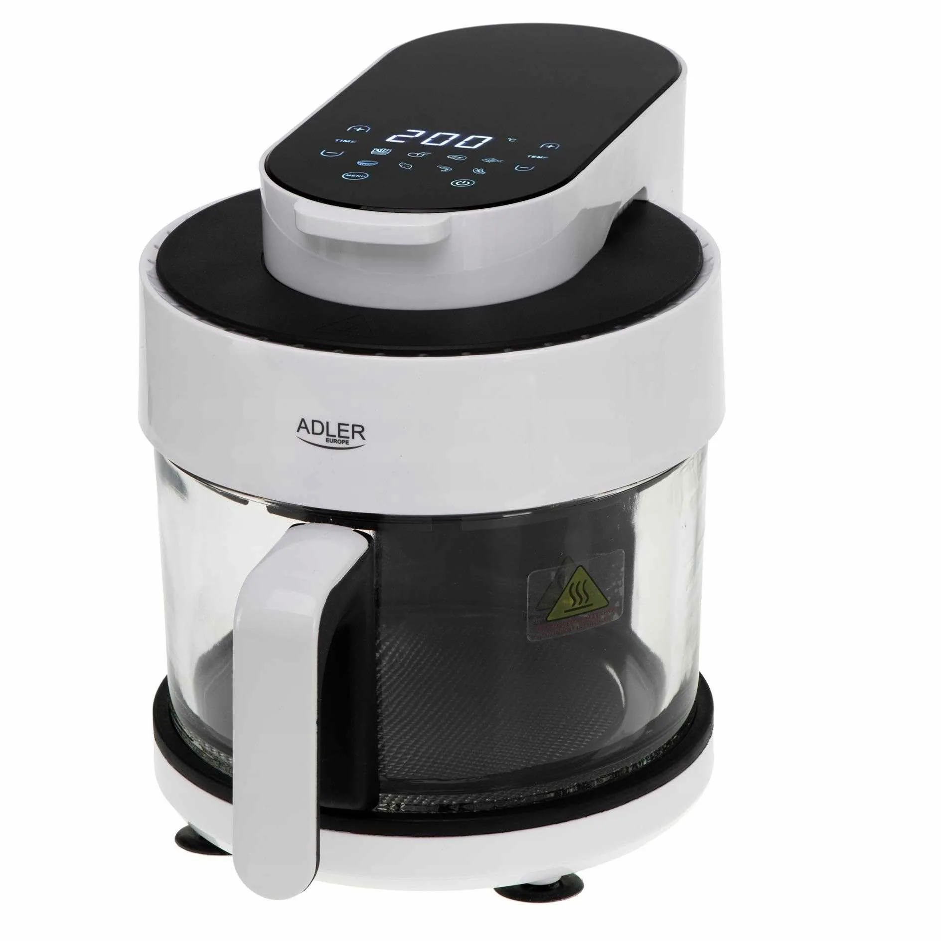ADLER Air Fryer - Horno con cuenco de cristal 3L