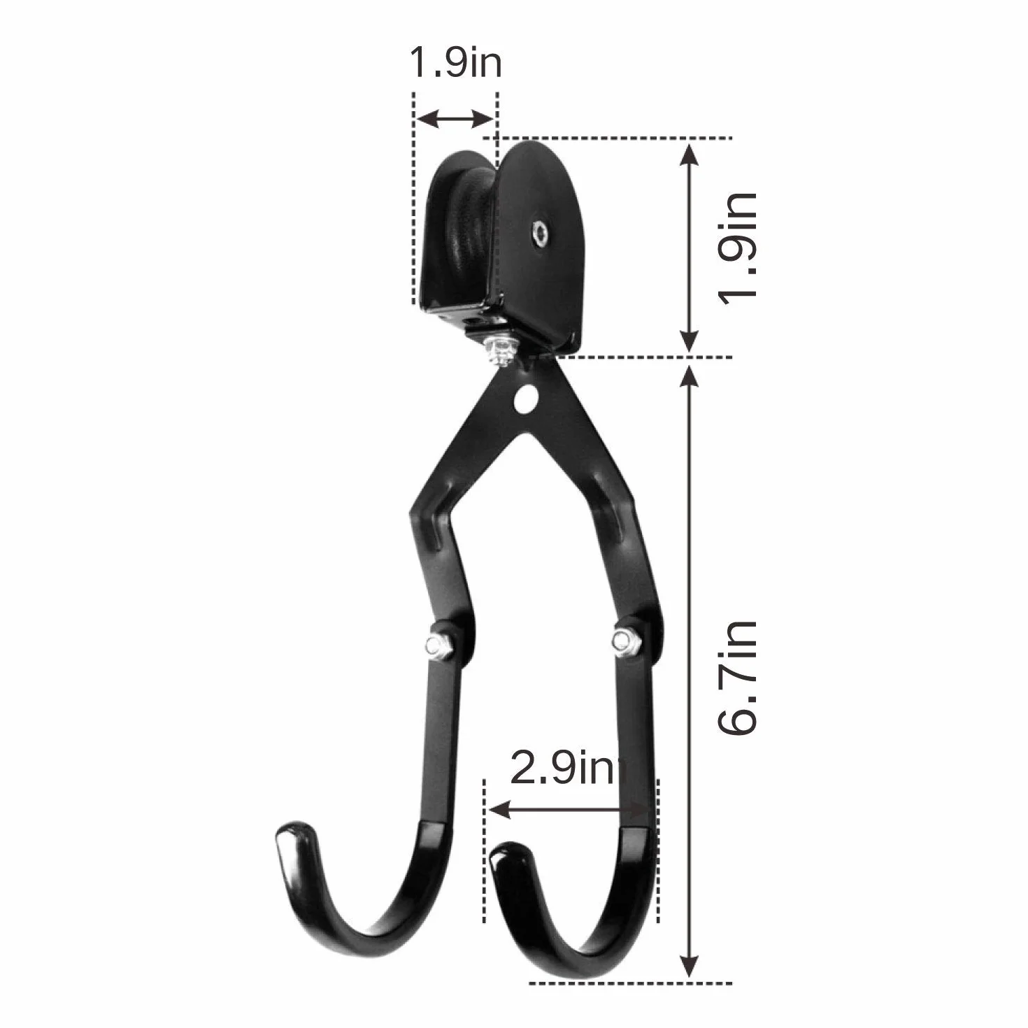 Sistema de polea de almacenamiento de techo para kayak, soporte de techo, capacidad de 100 libras