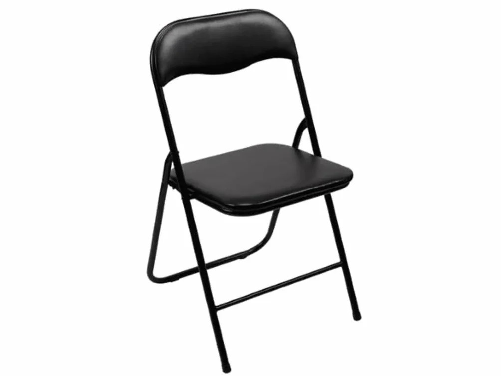 Velleman FP168B - Silla plegable, 38 x 43 x 78 cm, Negro