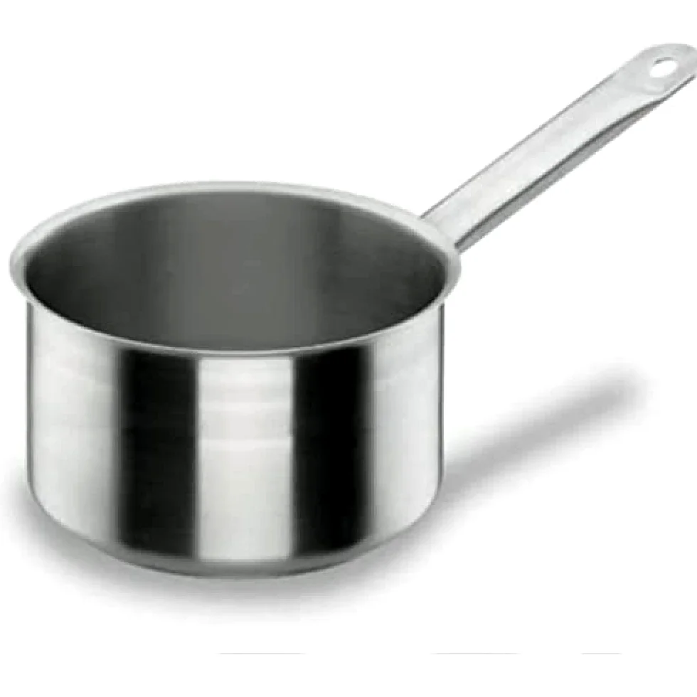 LACOR 50225N - Cazo Frances Chef Classic 24cm Acero Inoxidable - Cocina | En acero inoxidable, para salsas, leche y raciones pequeñas; ideal para cocina profesional y uso diario en casa
