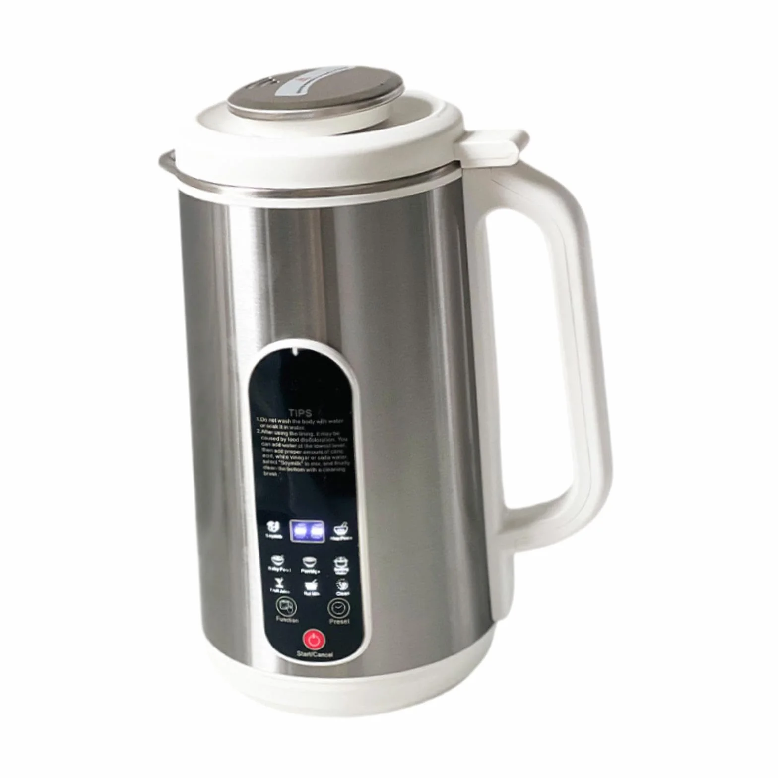 Máquina de Leche de Soja Máquina para Hacer Leche de Nueces de Acero Inoxidable Preparador Automático de Leche Vegetal Máquina Automática de Leche de Nuez