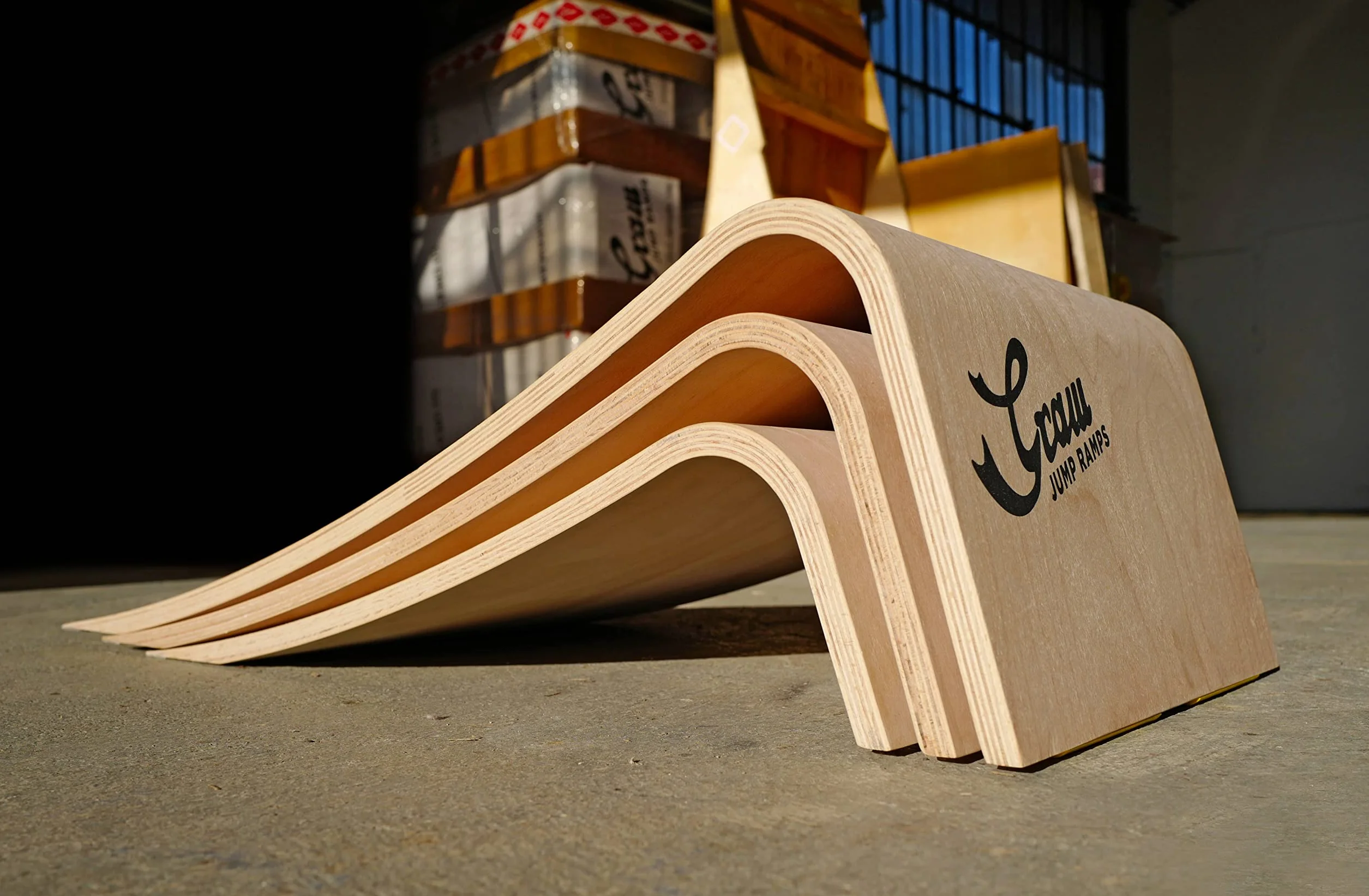 GRAW J25 Skateboard Scooter Rampe Natural