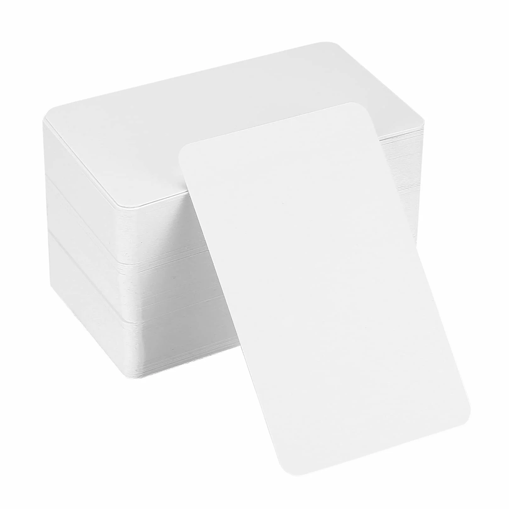 150 PiezasTarjetas de Papel Kraft, Tarjetas Estudio de Mensaje, Tarjetas para Escribir Bloc de Notas para Memorizar DIY Regalo - Blanco, 8,8x5,2 cm/3,5x2,04 Pulgadas