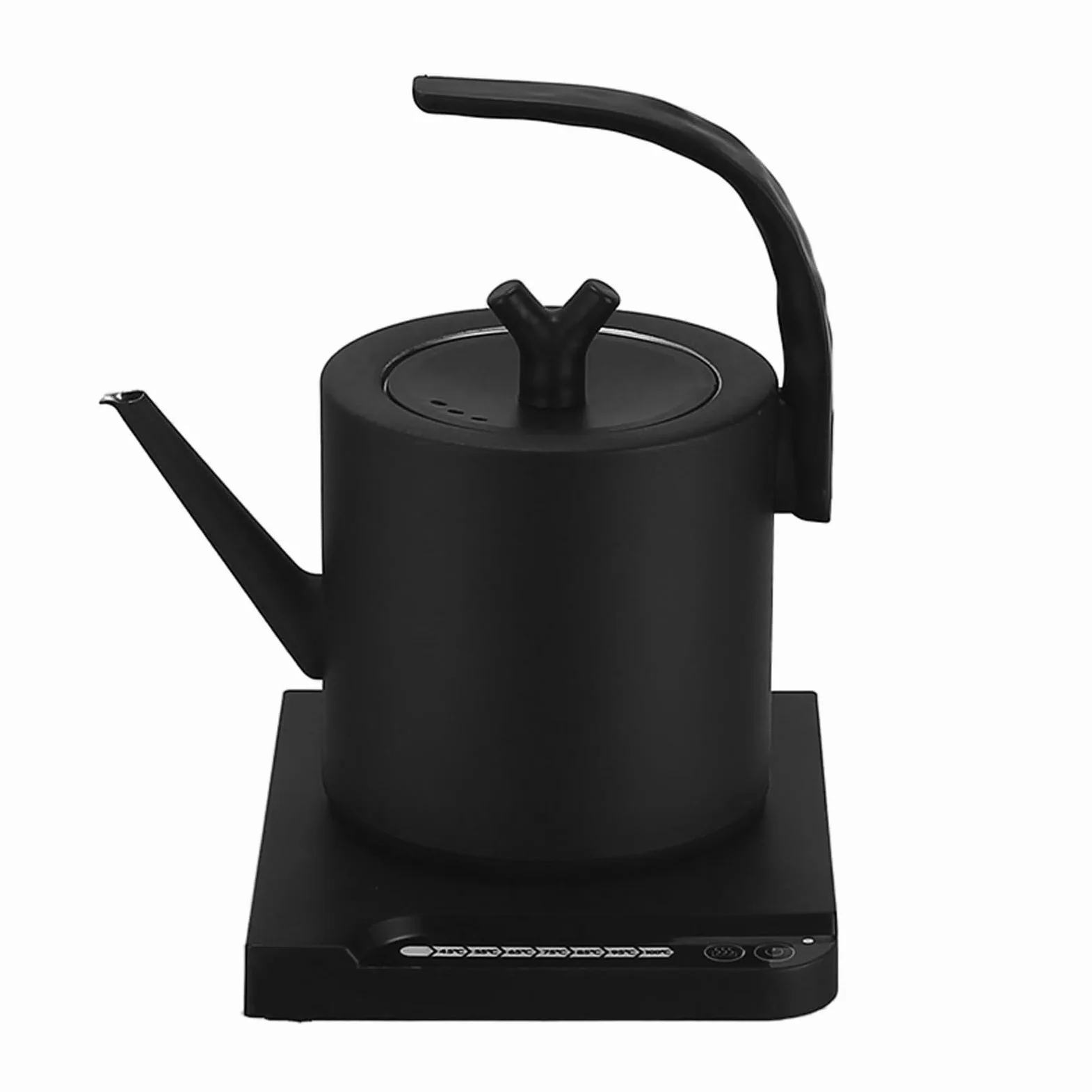 Hervidor De Acero Inoxidable, 1L Hervidor Eléctrico Inteligente De Cuello De Cisne Tetera De 1000W Digitales LED Mostrar Con Control De Temperatura Y Apagado Automático Por Alta Temperatura
