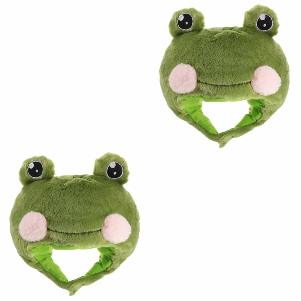 Cabilock 2piezas Sombrero De Rana De Peluche Para Cosplay Accesorio Divertido Para Fiestas Halloween y Diseño Adorable Para Adultos