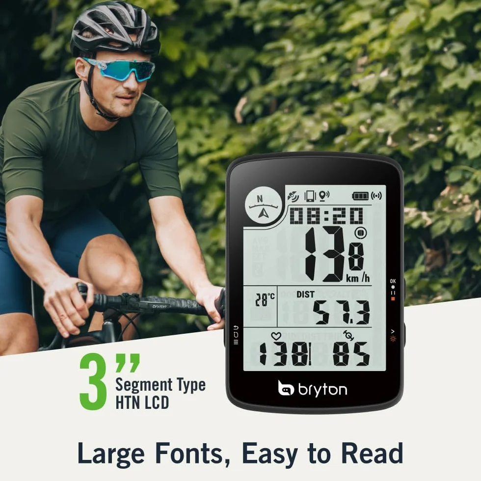Bryton Rider 17 E Ciclocomputador GPS 3" 23 Funciones Autonomía 25h GNSS Bluetooth