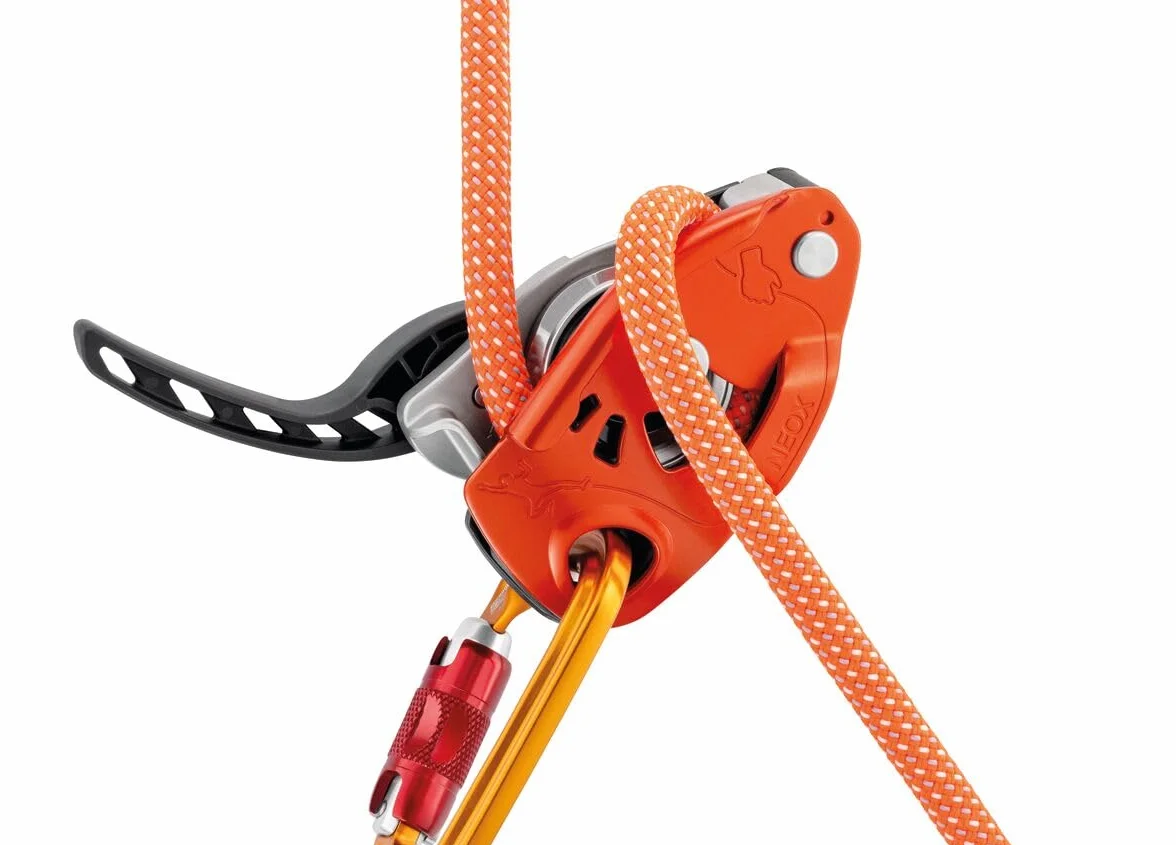 PETZL NEOX Dispositivo de aseguramiento con Bloqueo asistido por Leva