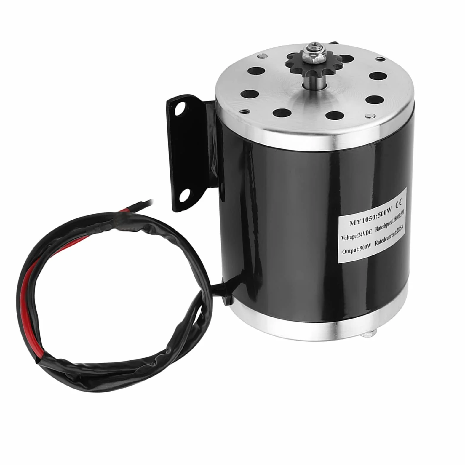 Motor Eléctrico 500W 24V DC E-Scooter con Soporte