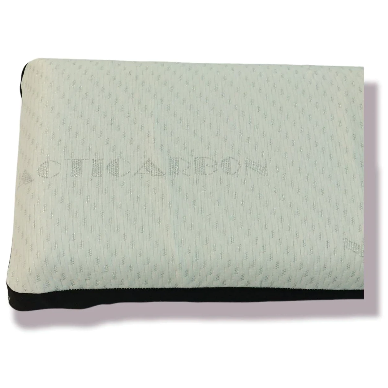 Almohada viscoelástica de carbono activo - Elimina olores, estática, humedad y bacterias - Transpirable Microperforada doble funda - Suave y cómoda - Recomendada para personas con alergias (135 cm)