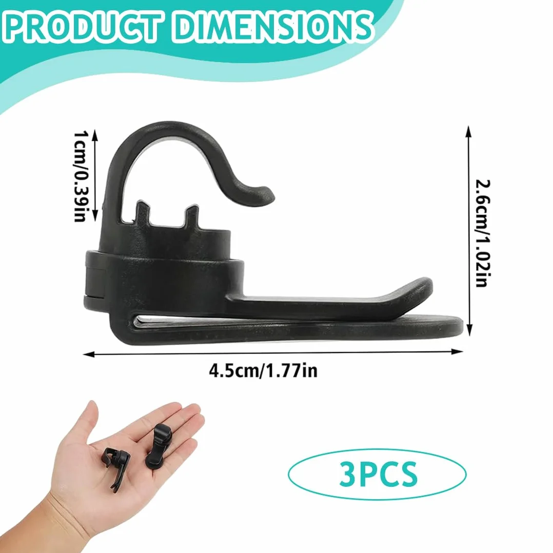 3 clips magnéticos para tubo de hidratación, clip para tubo de hidratación, clip para tubo de hidratación, bolsa de agua magnética para mochila, bicicleta, correa de hombro desmontable