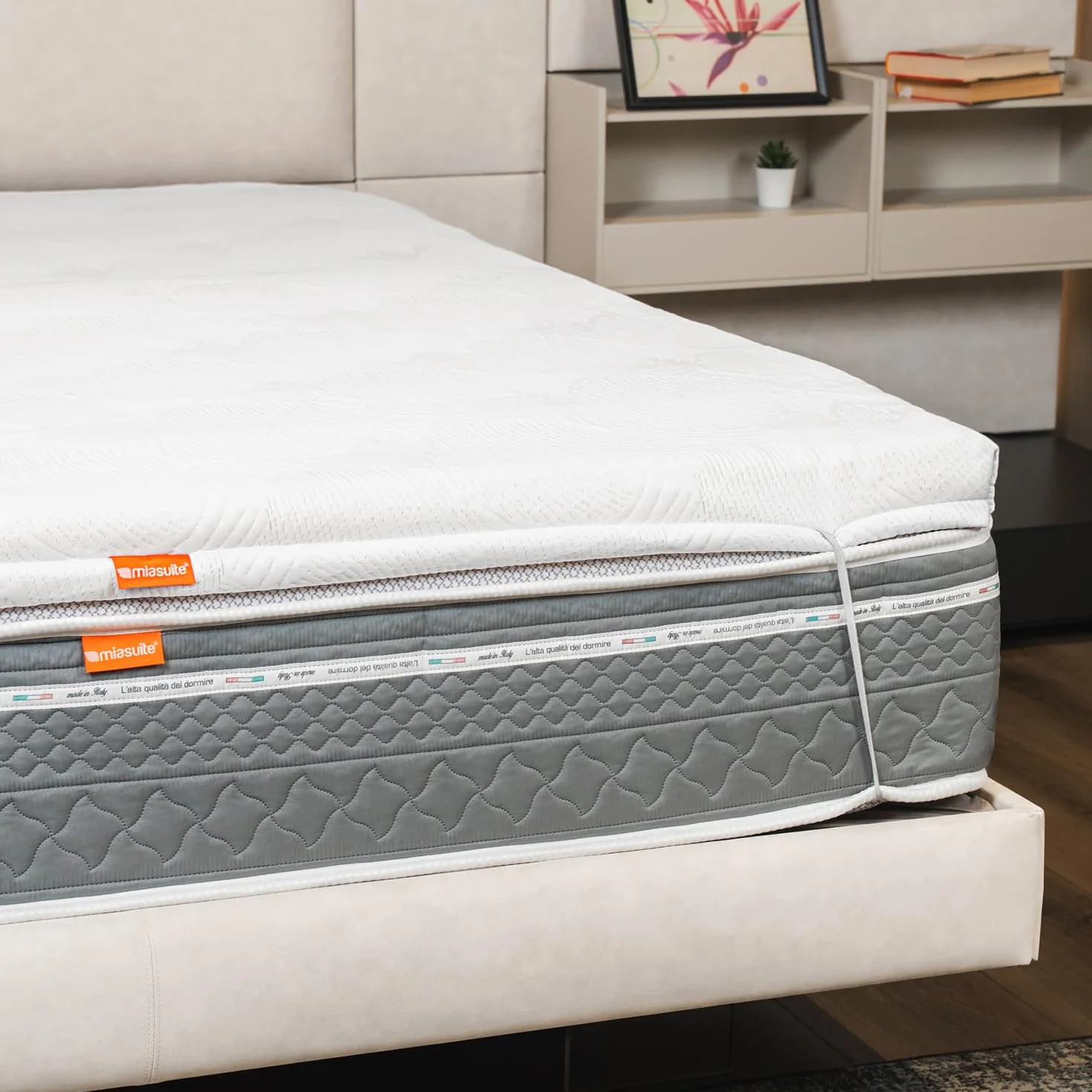 Topper Memory 85 x 190 cm individual, alto 7 cm - 7 zonas diferenciadas, funda extraíble, lavable