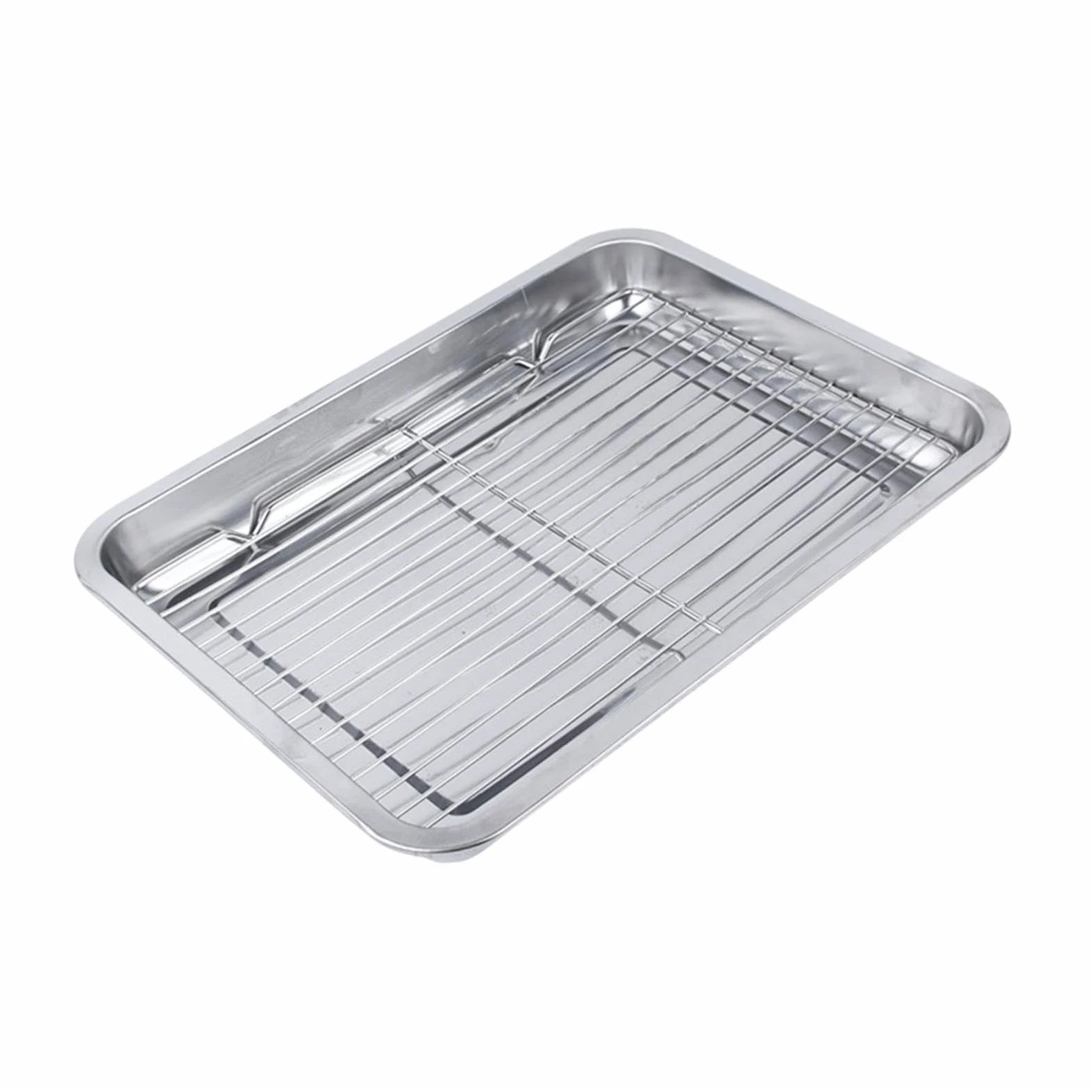 Bandeja para Hornear con Rejilla, Bandeja para, Utensilios para Hornear, Bandeja para para Cocinar, Reuniones Familiares, Restaurant, tal como se describe, 45cmx35cmx48cm