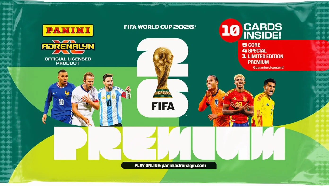 Copa Mundial de la FIFA 2026 Trading Cards Game Blister 1 Bolsa Premium de 10 Cartas