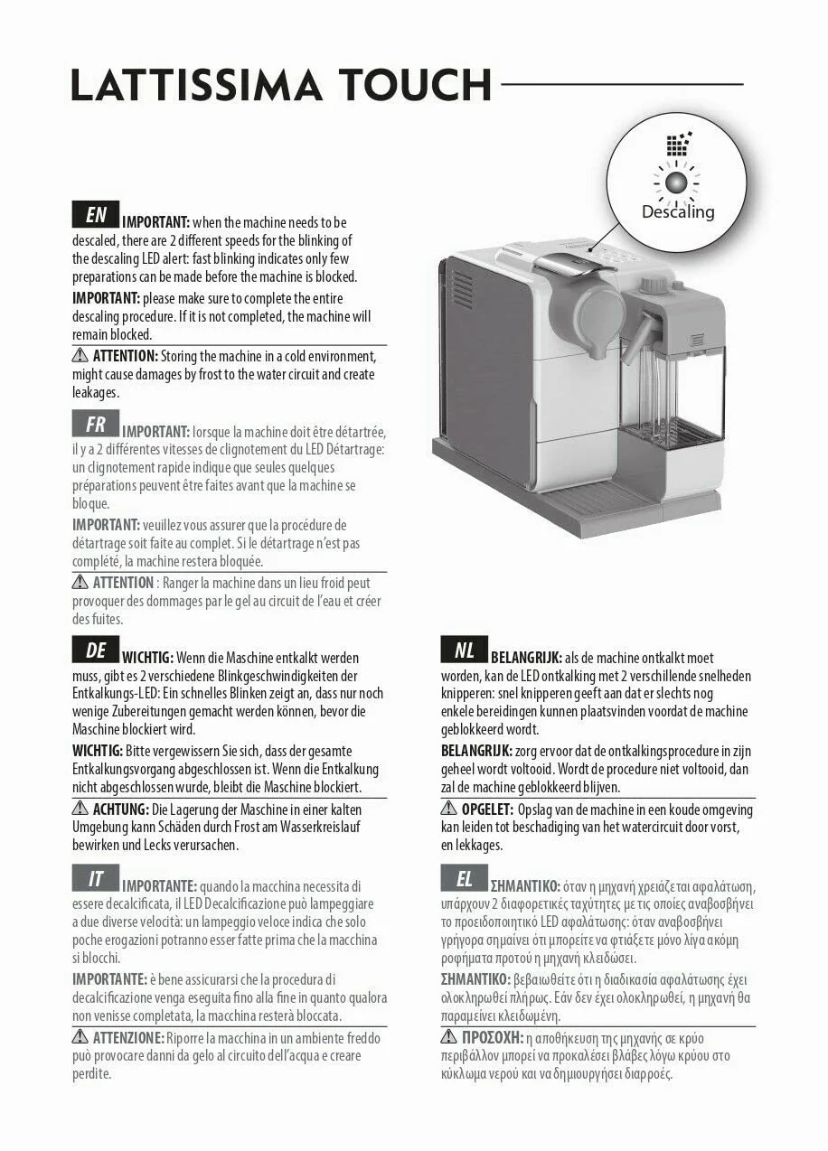 DeLonghi nespresso Ficha PCB 230V Máquina Café Lattissima Touch EN560 F521