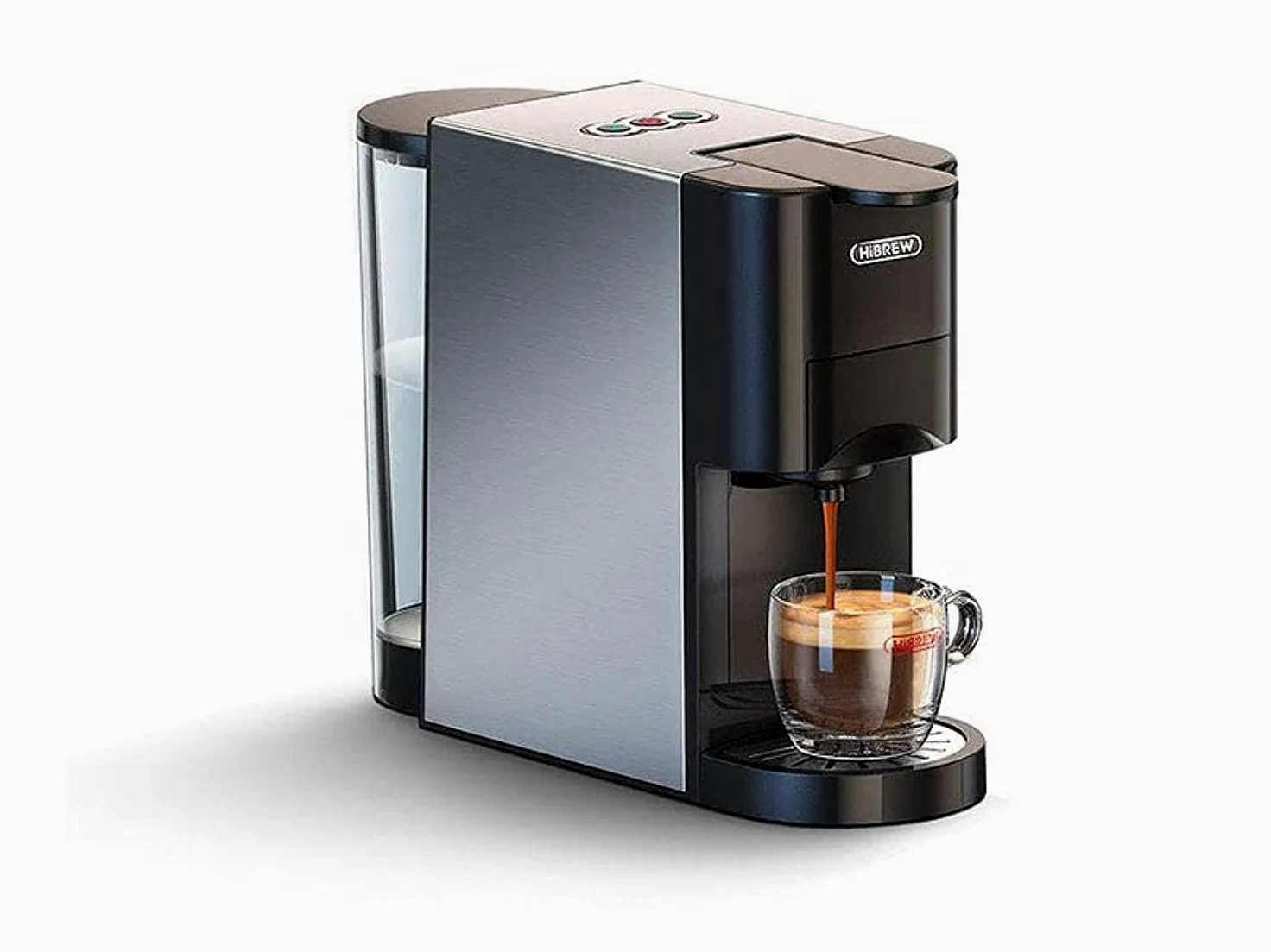 HiBREW Cafetera de cápsulas 4 en 1, 1450 W, H3A