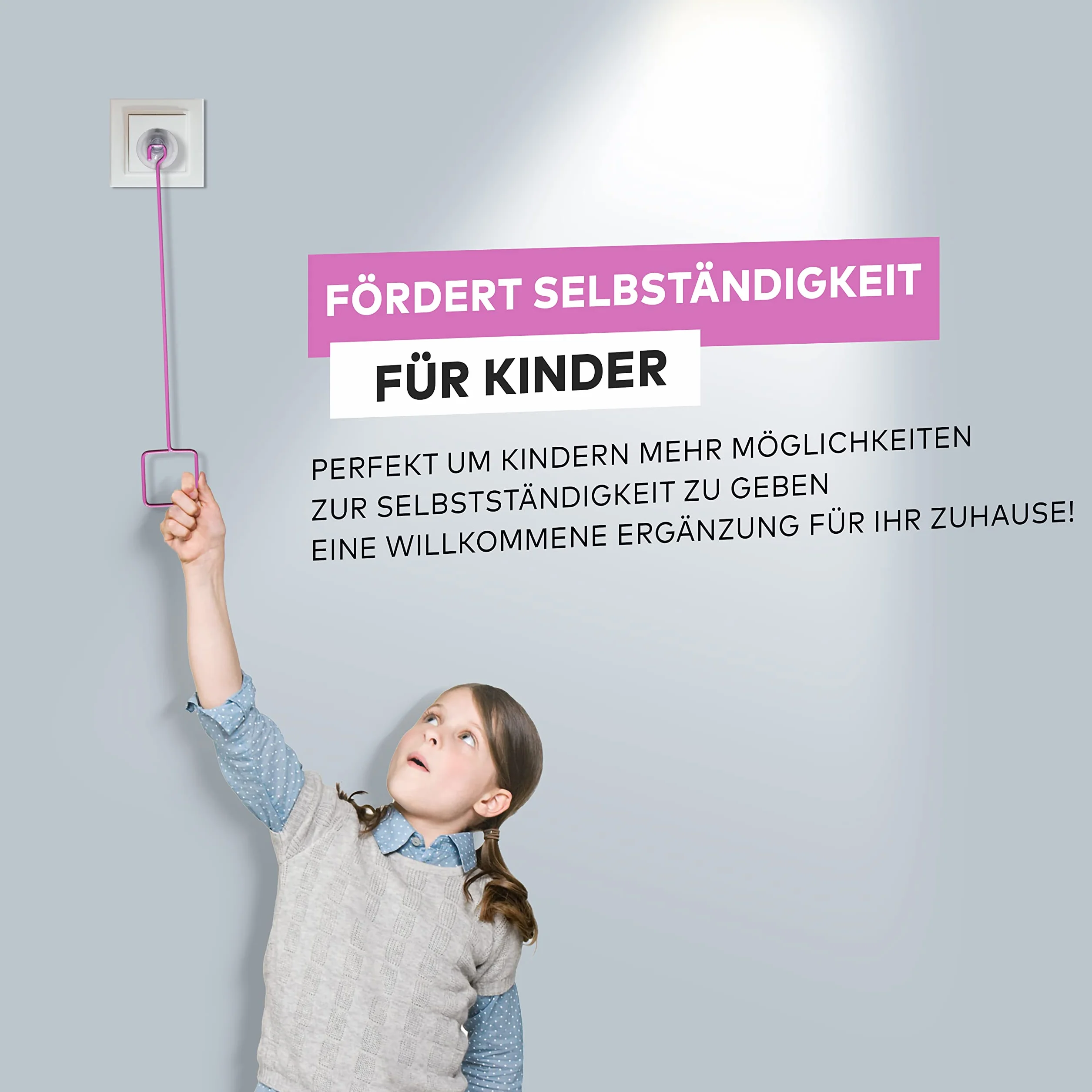 Extensión de interruptor de luz para niños fácil de agarrar - 3 modelos multicolor