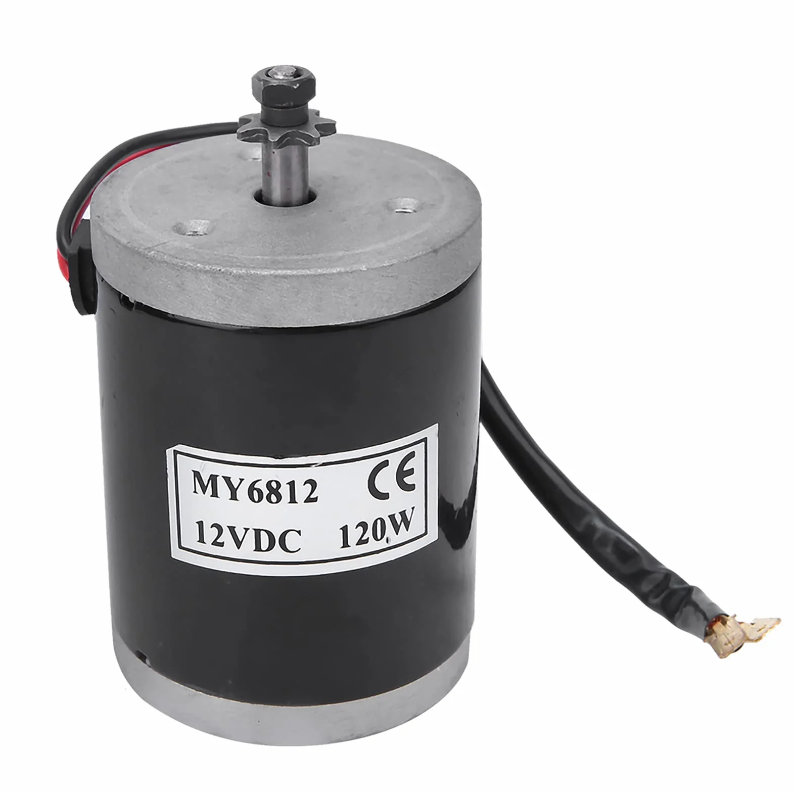 Motor Cepillado 12V 120W MY6812 para Scooter Eléctrico E-Bike, Eje 8mm Aluminio