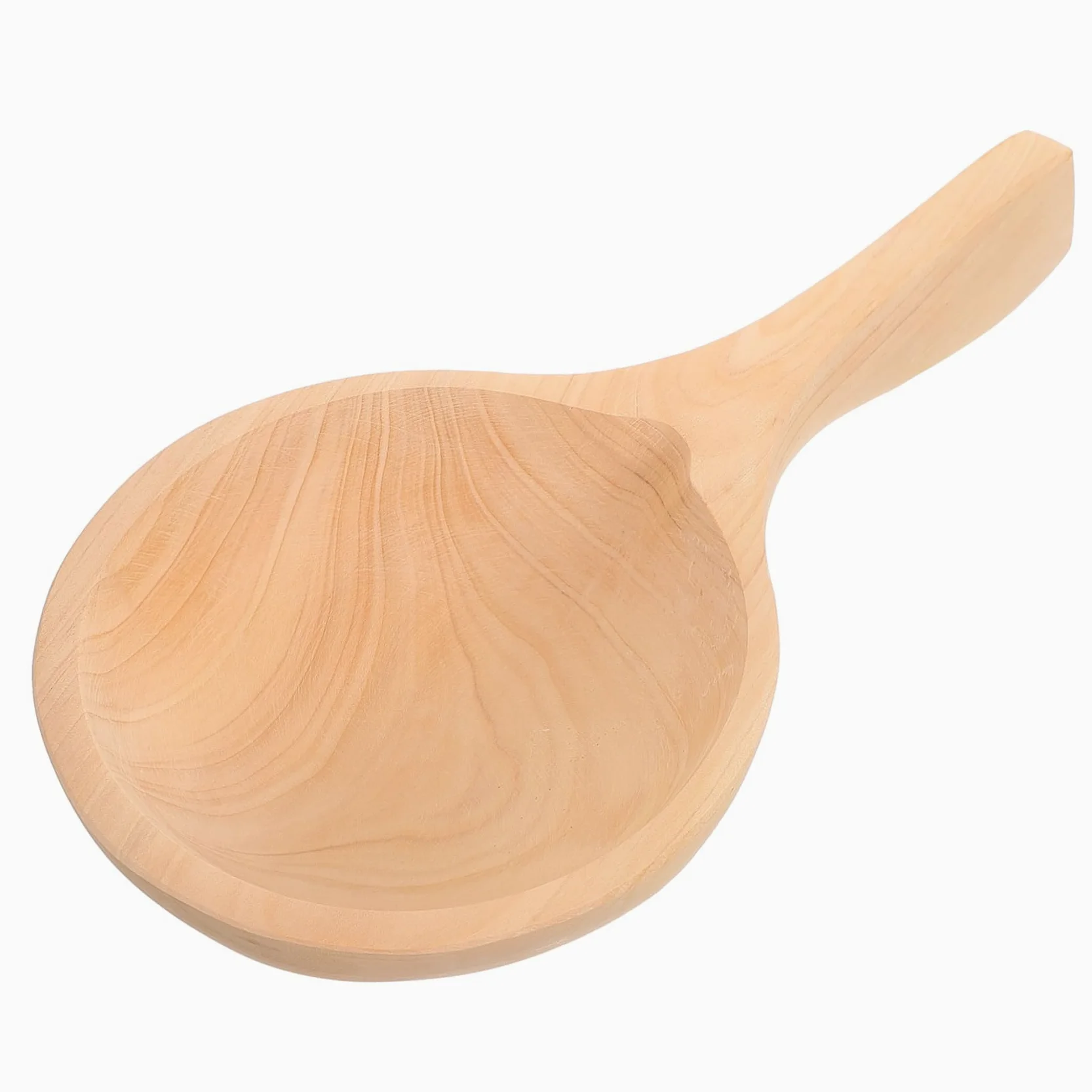 Alipis Cucharón de Agua de Madera Diseño Único, Utensilio de Cocina Práctico y Ahorrador, Adecuado para Cantinas y Hoteles