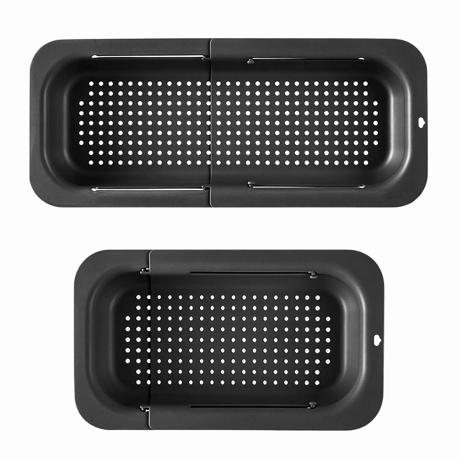 Escurridor plegable de cocina extensible colador frutas verduras cortador pasta comida cesta ahorra espacio portátil sobre el fregadero