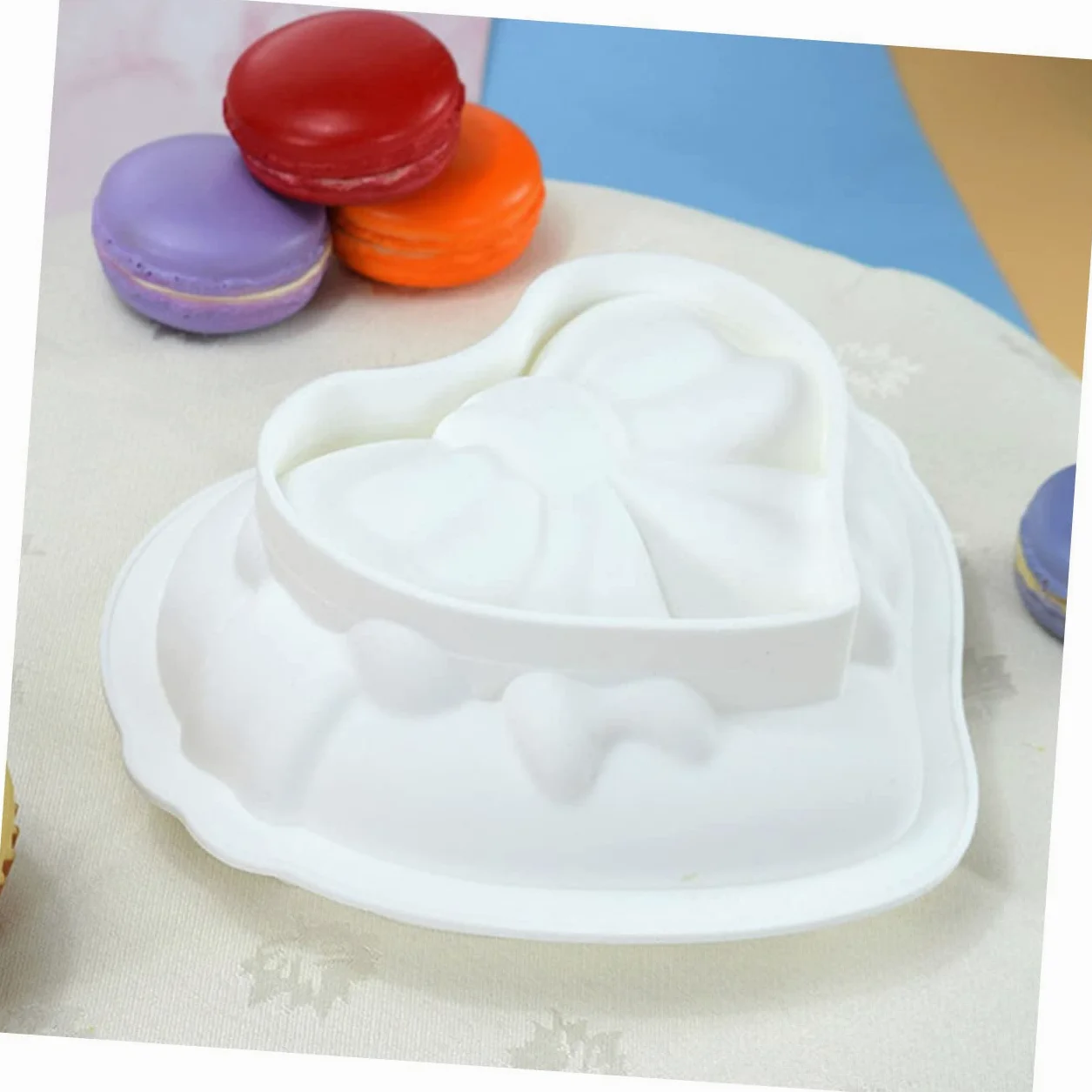 Cabilock 5 Moldes De Amor Para Asar Moldes De Silicona Para Hornear Pasteles Moldes De Chocolate Con Forma De Corazón Moldes De Silicona Para Dulces Moldes De Chocolate Bandeja De