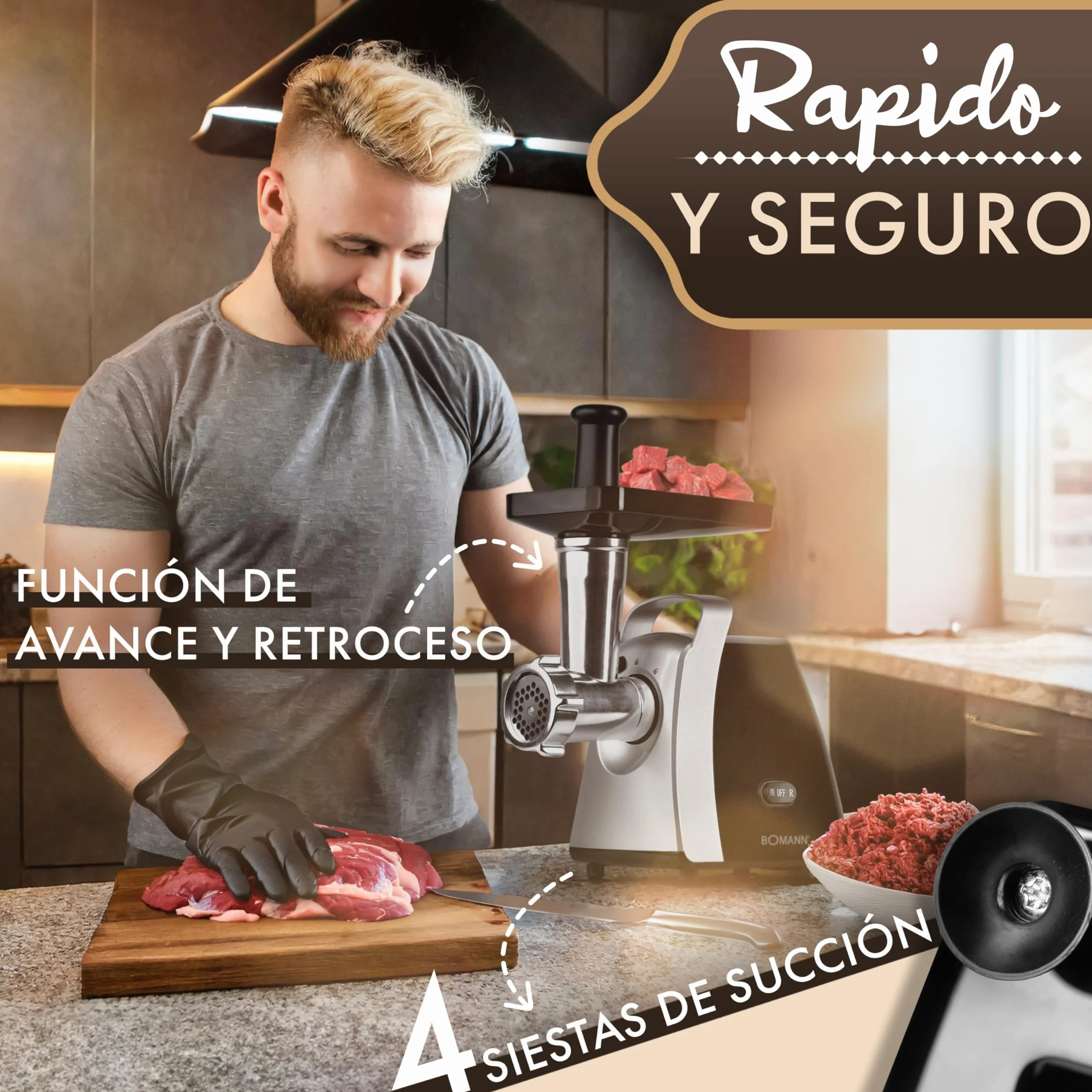 Picadora de carne Bomann 1000W FW 6067