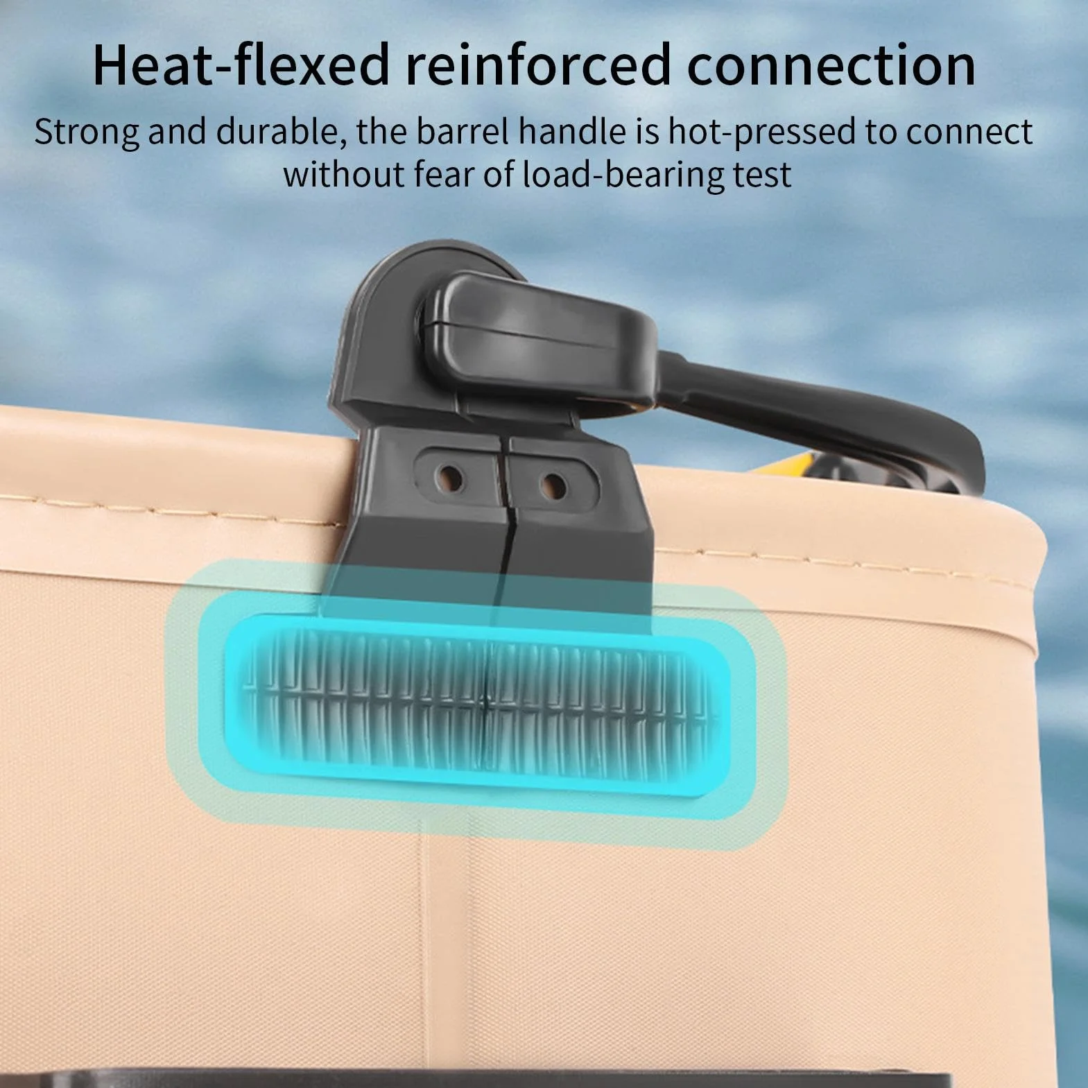 Cubo Portátil para Peces, Cubo de Pesca Plegable 8L/13L, Contenedor de Almacenamiento EVA