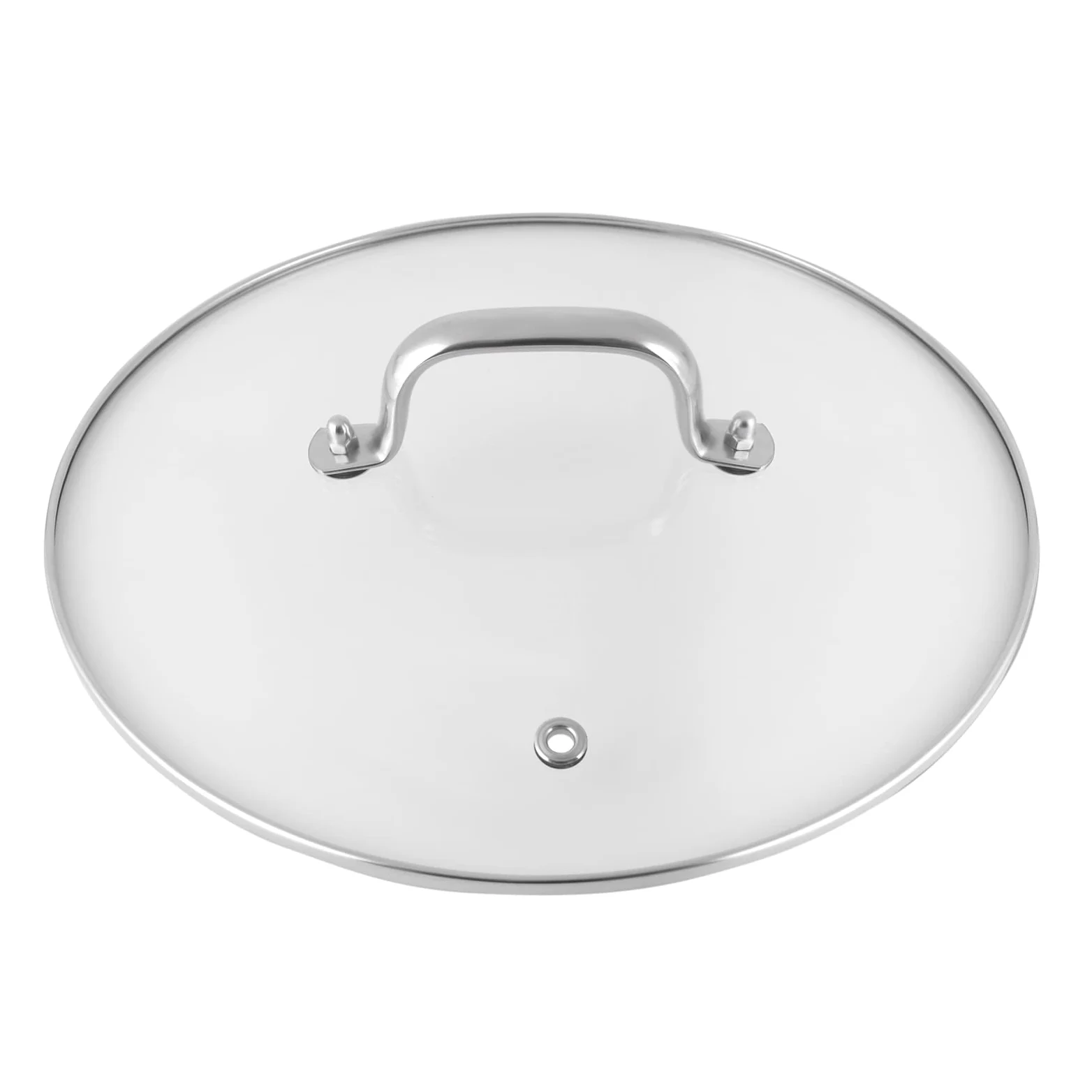 Olla de vapor de inducción Mantowarka de acero inoxidable de 5 capas, de acero inoxidable 304, con tapa de cristal, para cocina al vapor, integrada (plata, 28 cm)