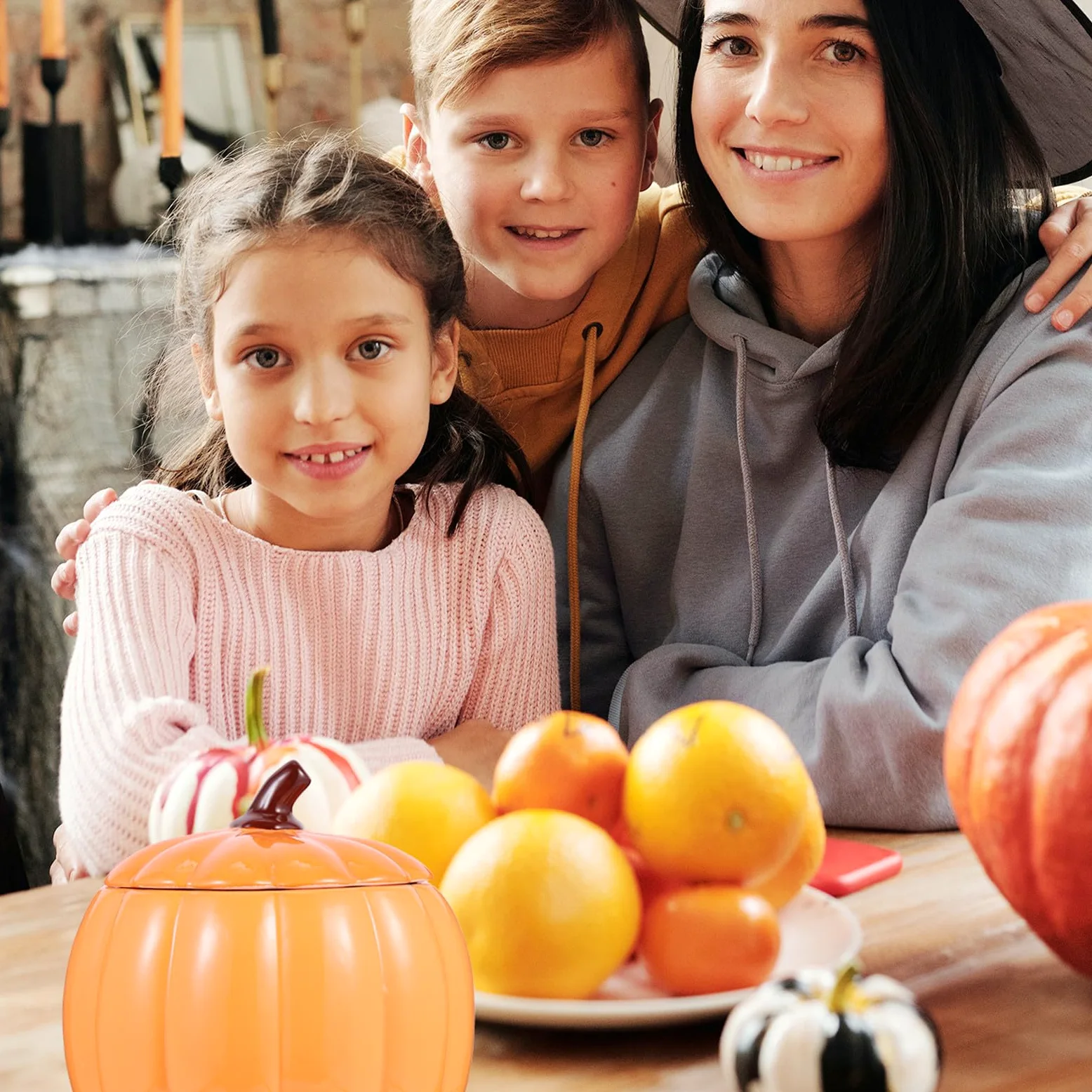 Tazón Cerámica de Sopa Naranja Tapa 1800ml de Calabaza | Decoracion Otono, Tarro Tapa, Calabaza para Decorar, Artículos para Fiestas