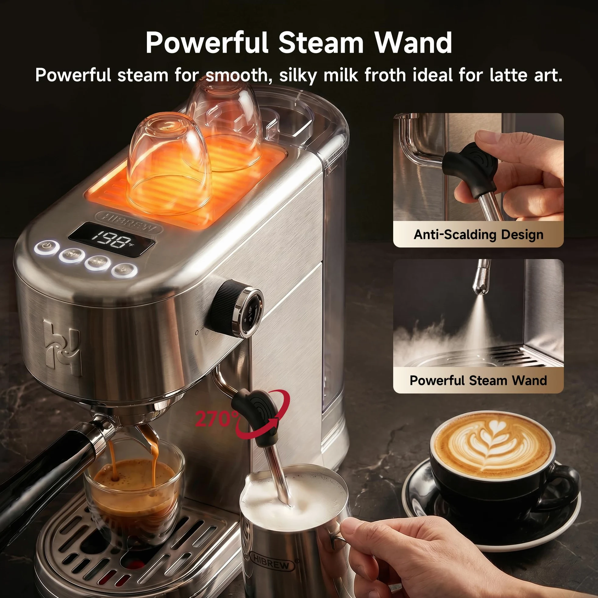 HIBREW H10B Lite - Máquina de espresso programable