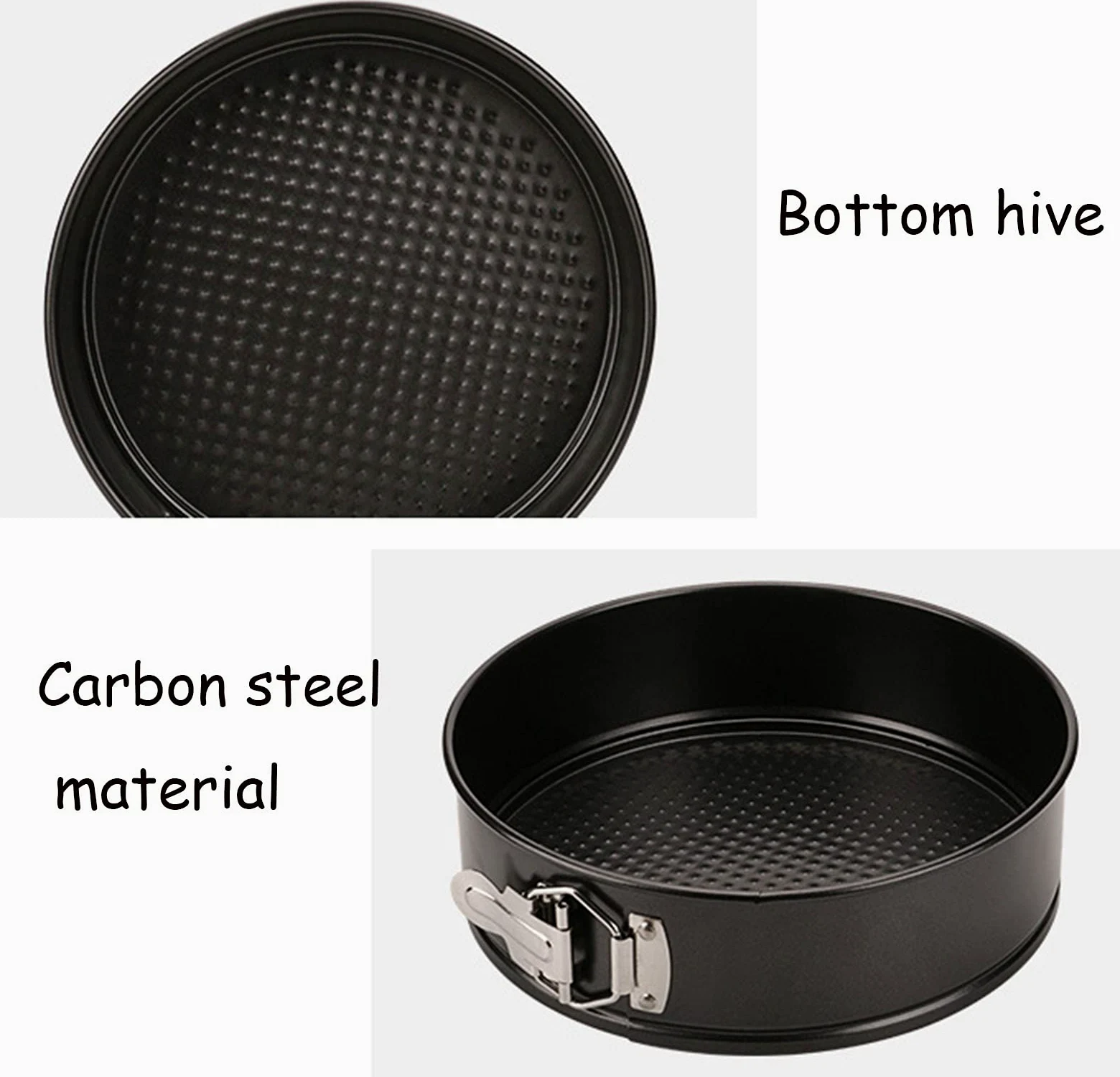 Juego de moldes Desmontables, Molde Desmontable de 23 cm (9 Pulgadas) Antiadherente y a Prueba de Fugas para Tarta de Queso, 3 moldes antiadherentes para Tarta de qu，10 Inch