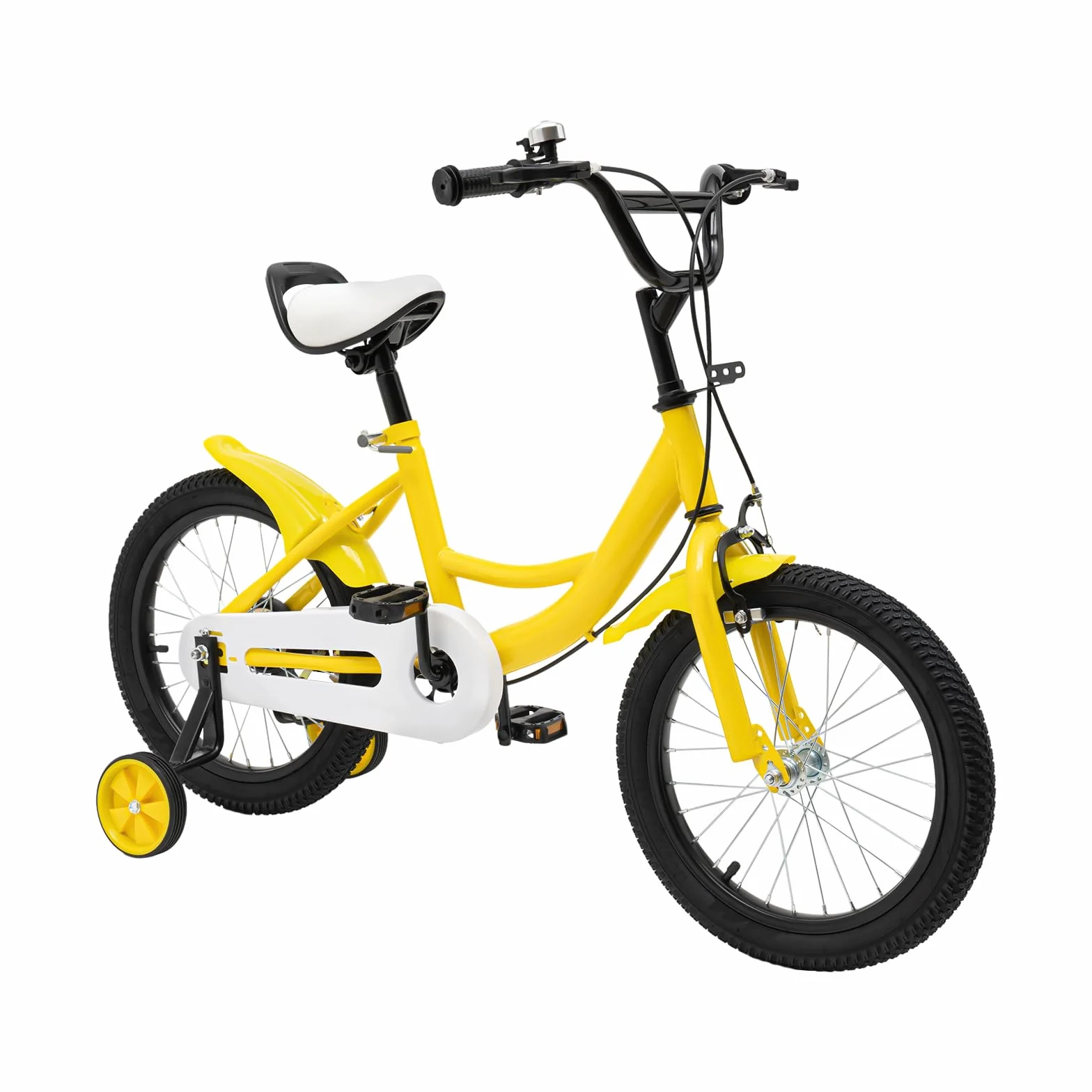 Bicicleta Infantil 16 Pulgadas 3-6 Años con Ruedas Estabilizadoras Extraíbles