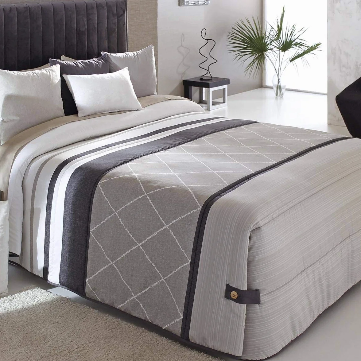 Reig Marti - Edredón Conforter Carson 02 - Cama 150 Cm - Color Beig C01