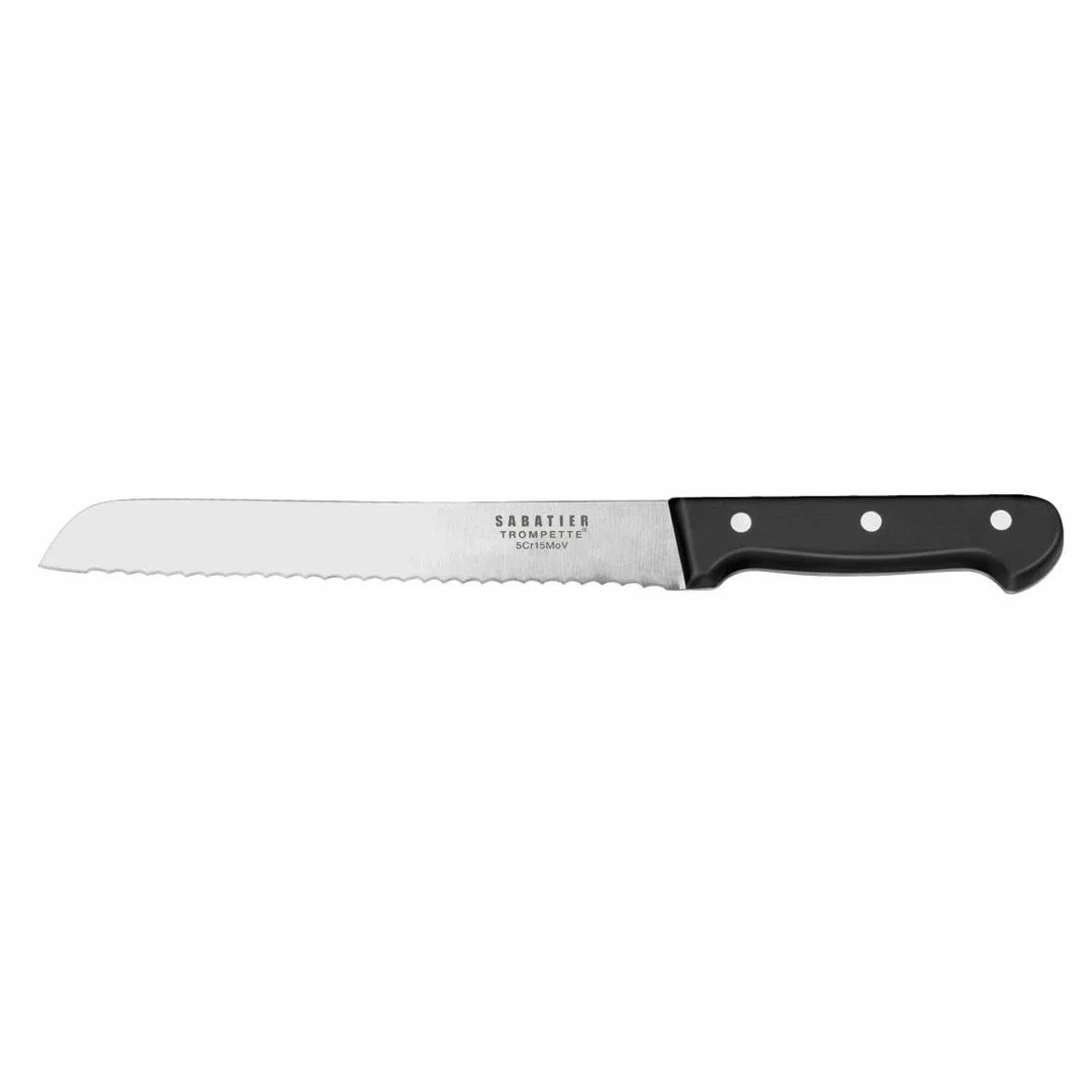 Sabatier Cuchillo Pan 22CM Universal, Negro, Estandar