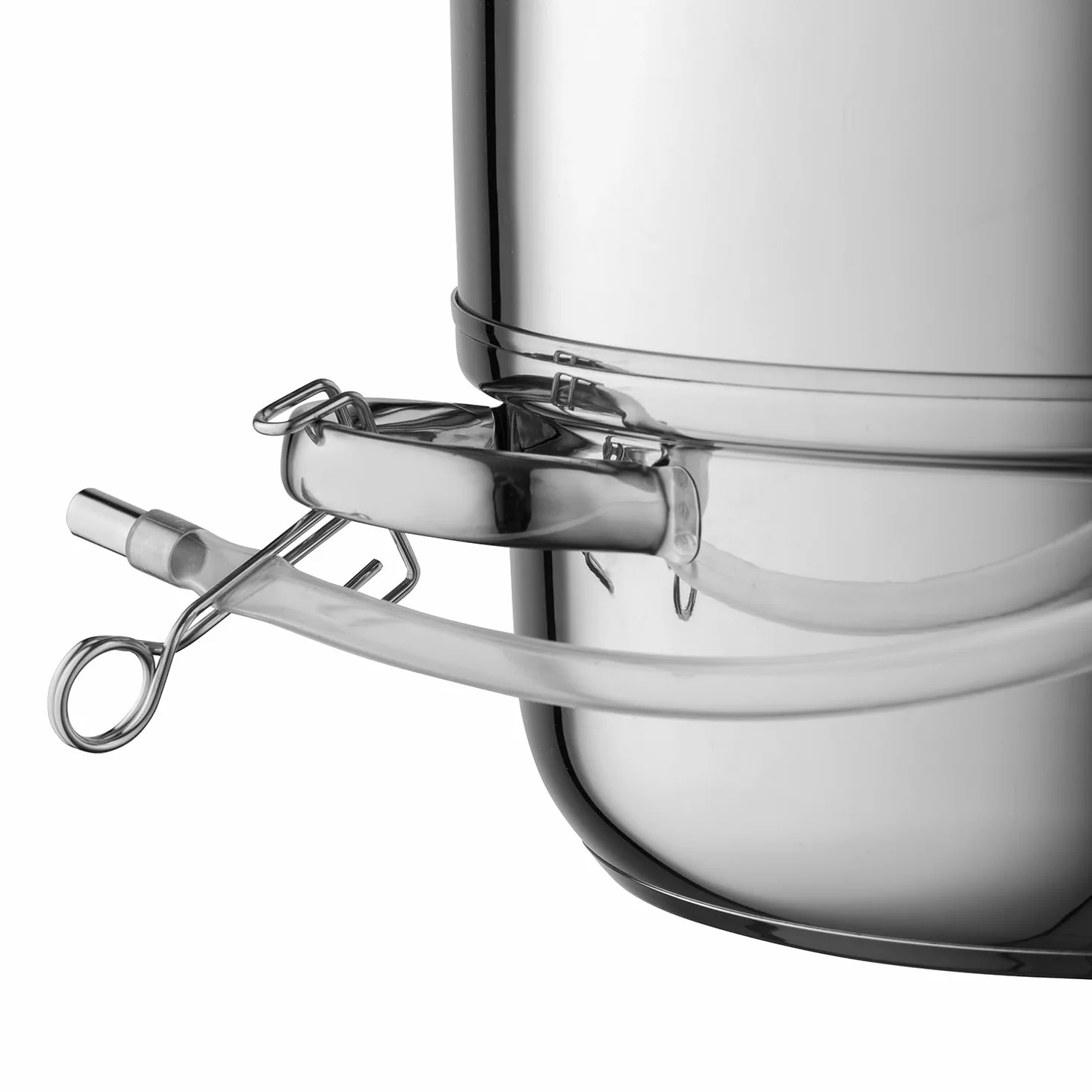 FLORINA Olla al Vapor Extractora de Jugos (7 l) I Extractor de Jugos por Vapor para Inducción de Acero Inoxidable FRUIT I Tapa de Vidrio I Capacidad de 10,5 l I Extraer Jugos de Frutas y Verduras