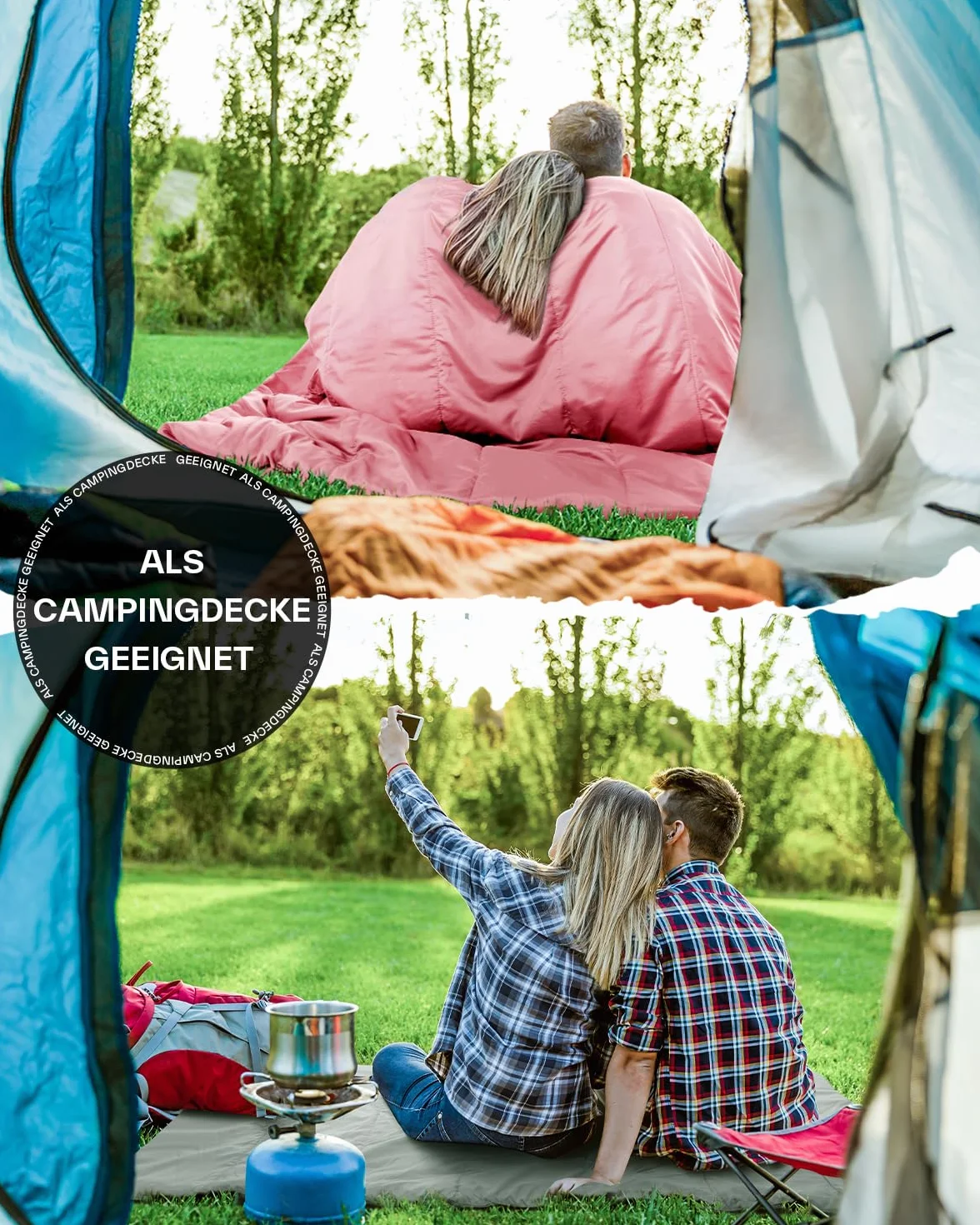 Sportneer Saco de Dormir Compacto Ligero para Clima Cálido 15℃~25℃ con Bolsa de Transporte para Camping y Senderismo