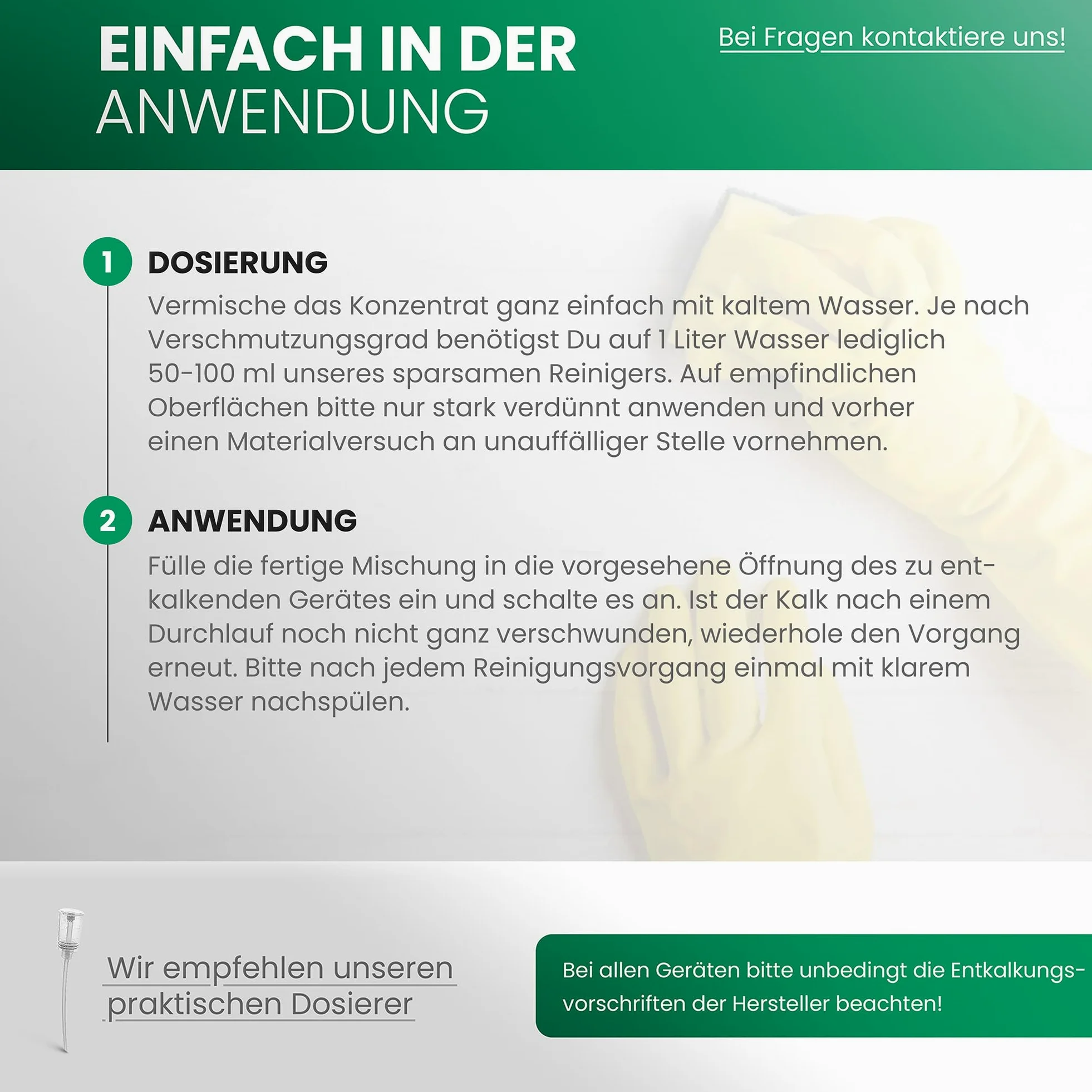 BiOHY Descalcificador universal (2 botellas de 1 litro) + Dosificador | Universeel concentraat voor alle huishoudelijke apparaten | Compatibel met alle koffiemachines en espressomachines (Entkalker)