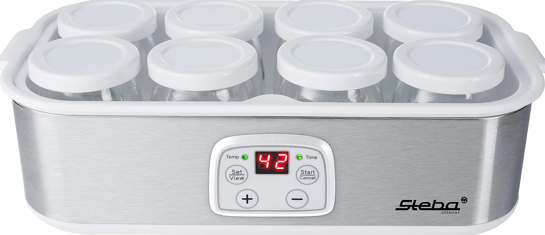 Steba JM 3, 25 W, 1.5 litros, plástico, Acero Inoxidable/Blanco