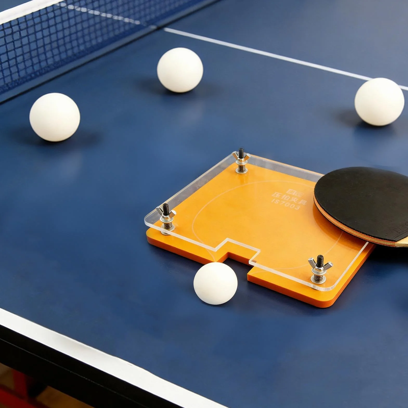 Prensa para Pala de Pong Portátil Manual Ajustable | Prensa Cortabordes para Paletas de Tenis de Mesa