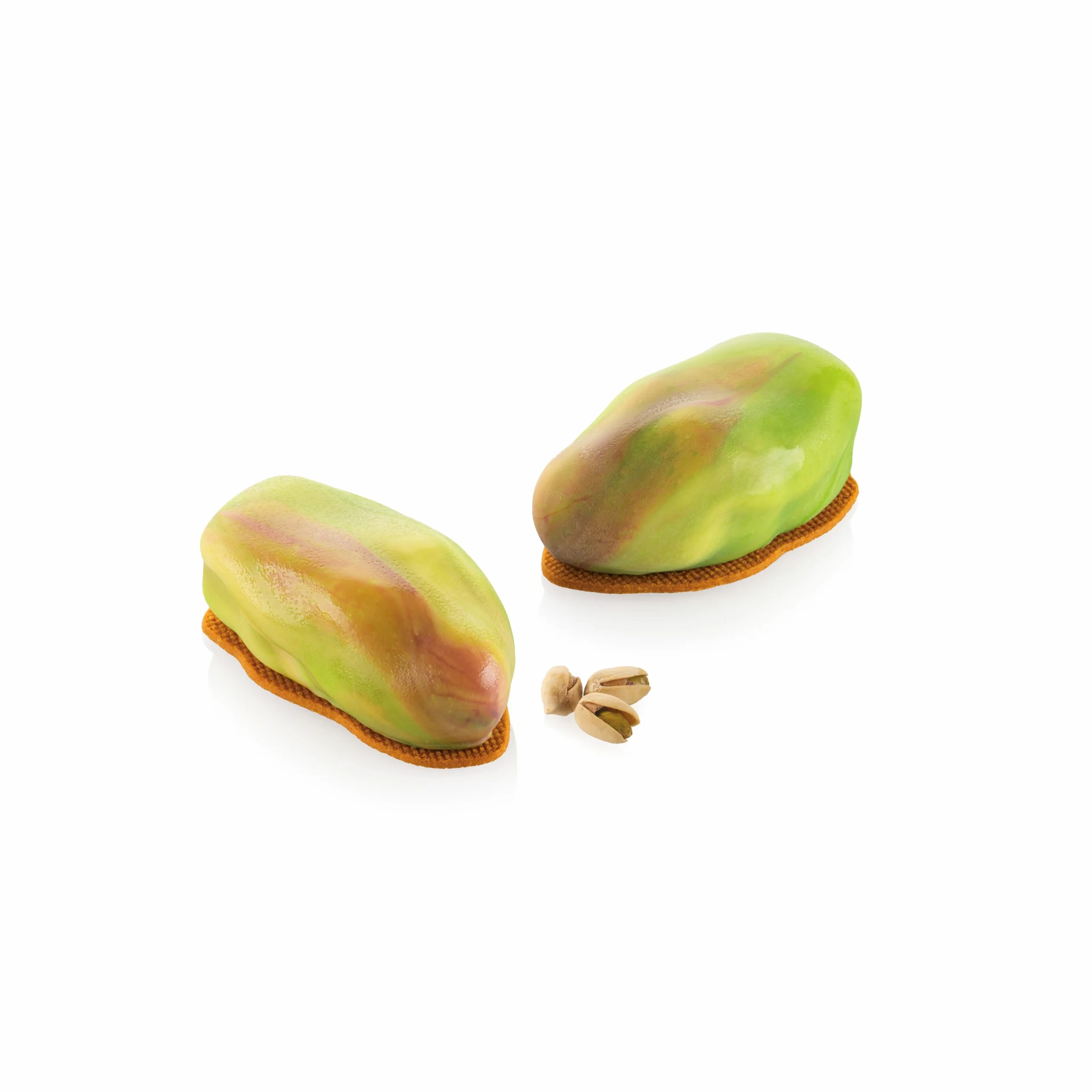 silikomart Molde de silicona pistacho 120 accesorios profesionales para cocina y pastelería con cortador ABS, 6 cavidades de 120 ml