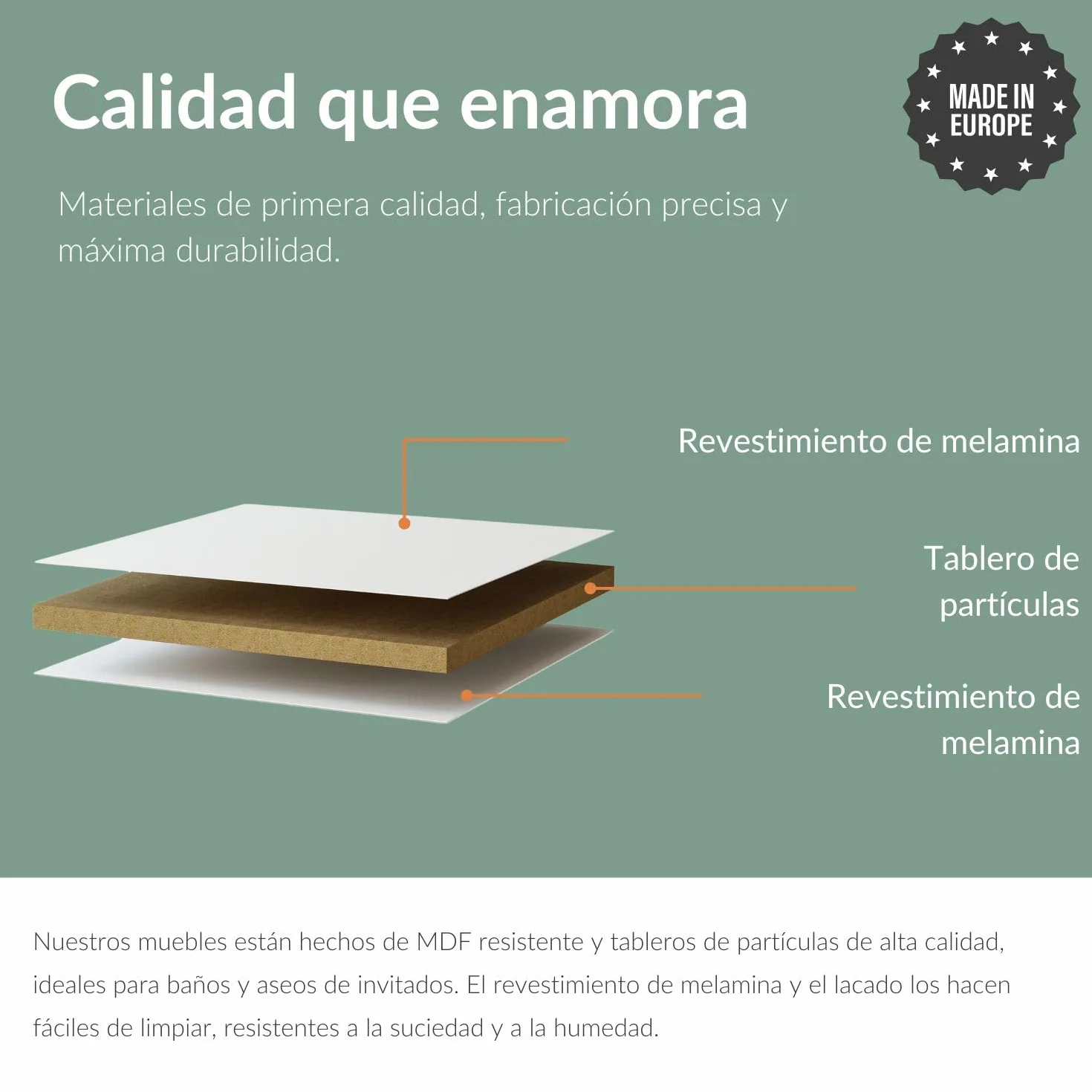 Planetmöbel Lavabo con Mueble 50 cm, Armario bajo Colgante, Cierre amortiguado, Juego de Muebles de baño, Blanco | Armario para lavabo colgante, cierre suave, juego de muebles de baño con lavabo