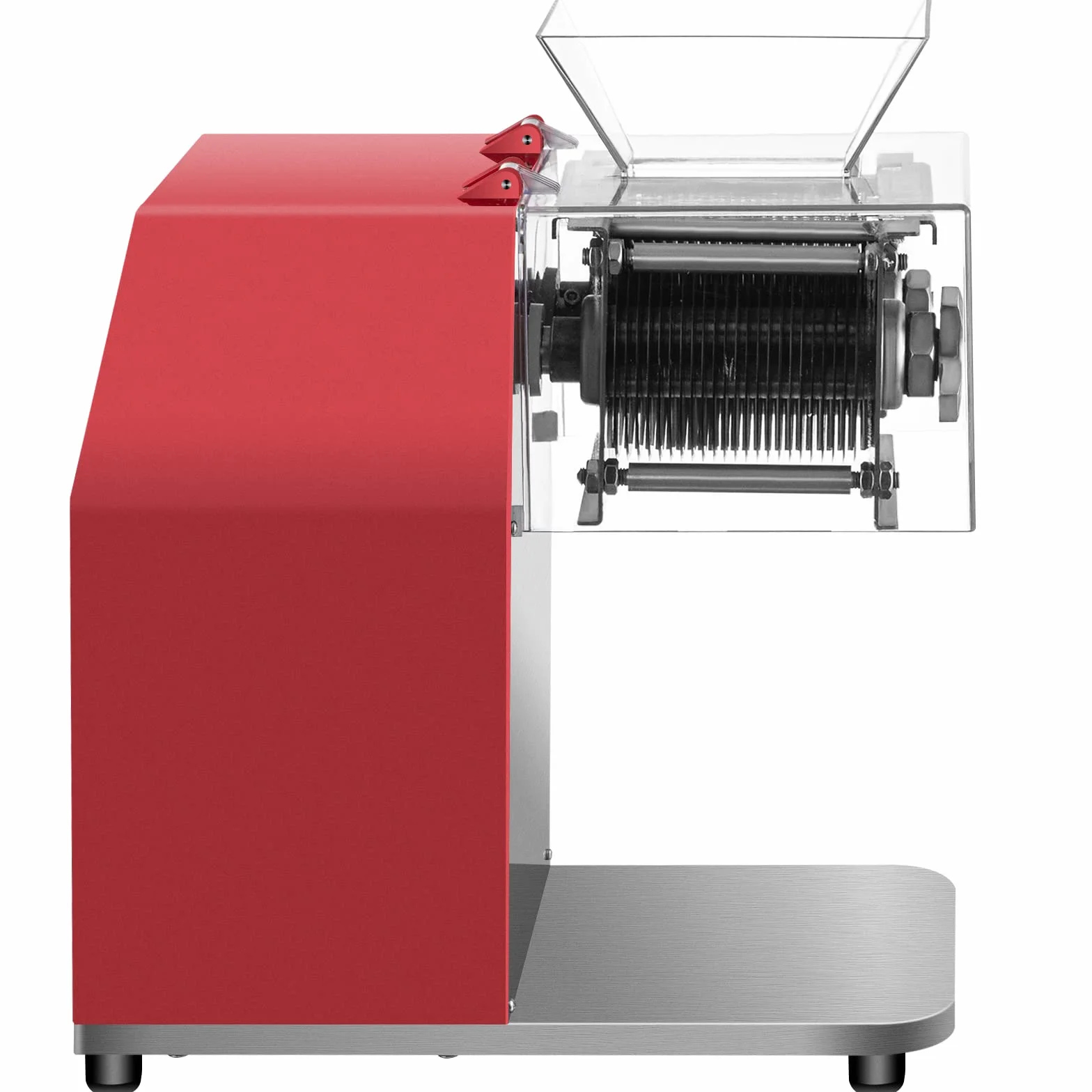 VEVOR - Máquina de corte de carne comercial, 250 kg/h, 850 W, hoja de 3,5 mm, cortador de carne eléctrico de acero inoxidable, para cocina, supermercado, cordero, carne de res, pollo, rojo