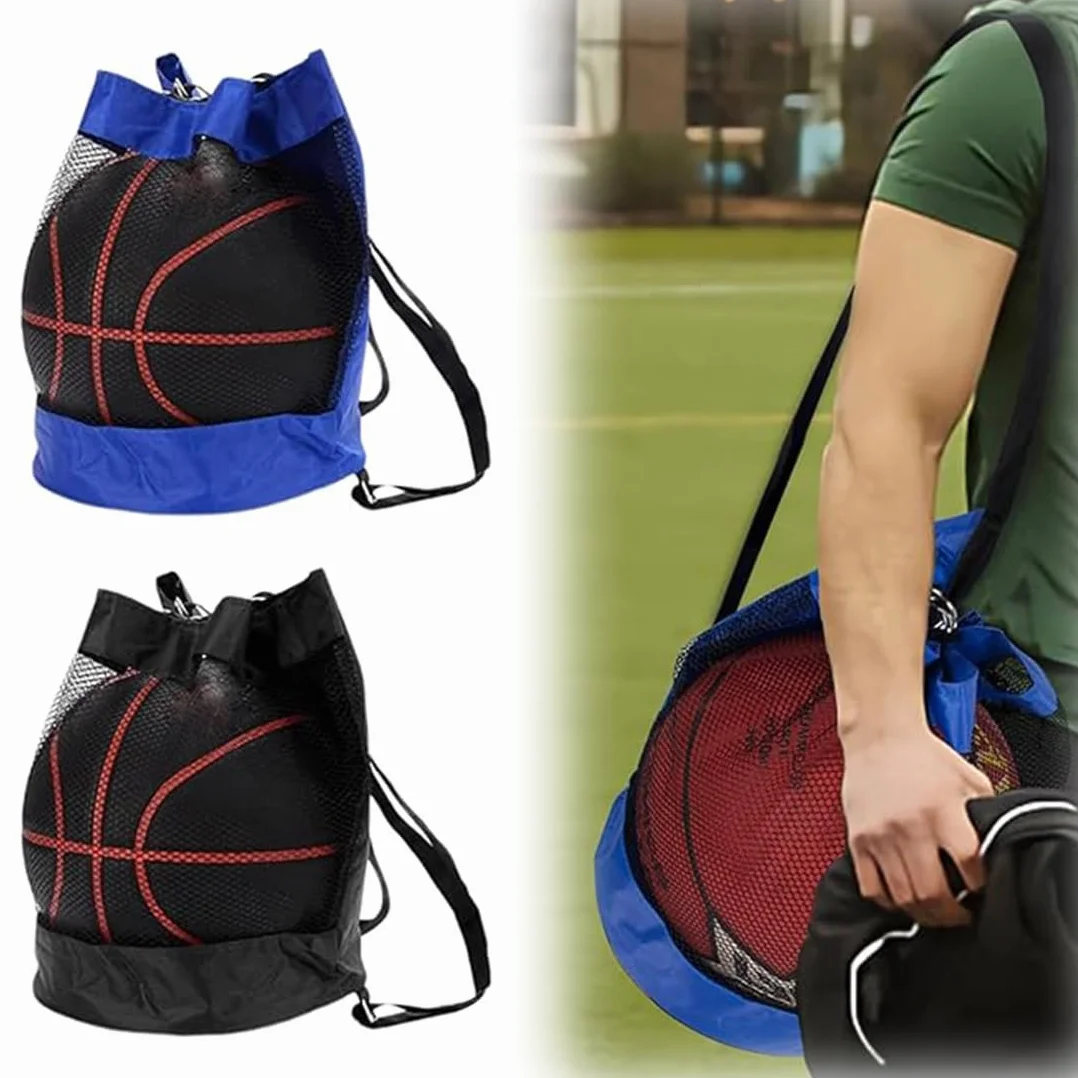 Mochila Baloncesto Bolsa Malla Pelotas Fútbol Multiusos Playa Gimnasio Portátil Tenis Voleibol