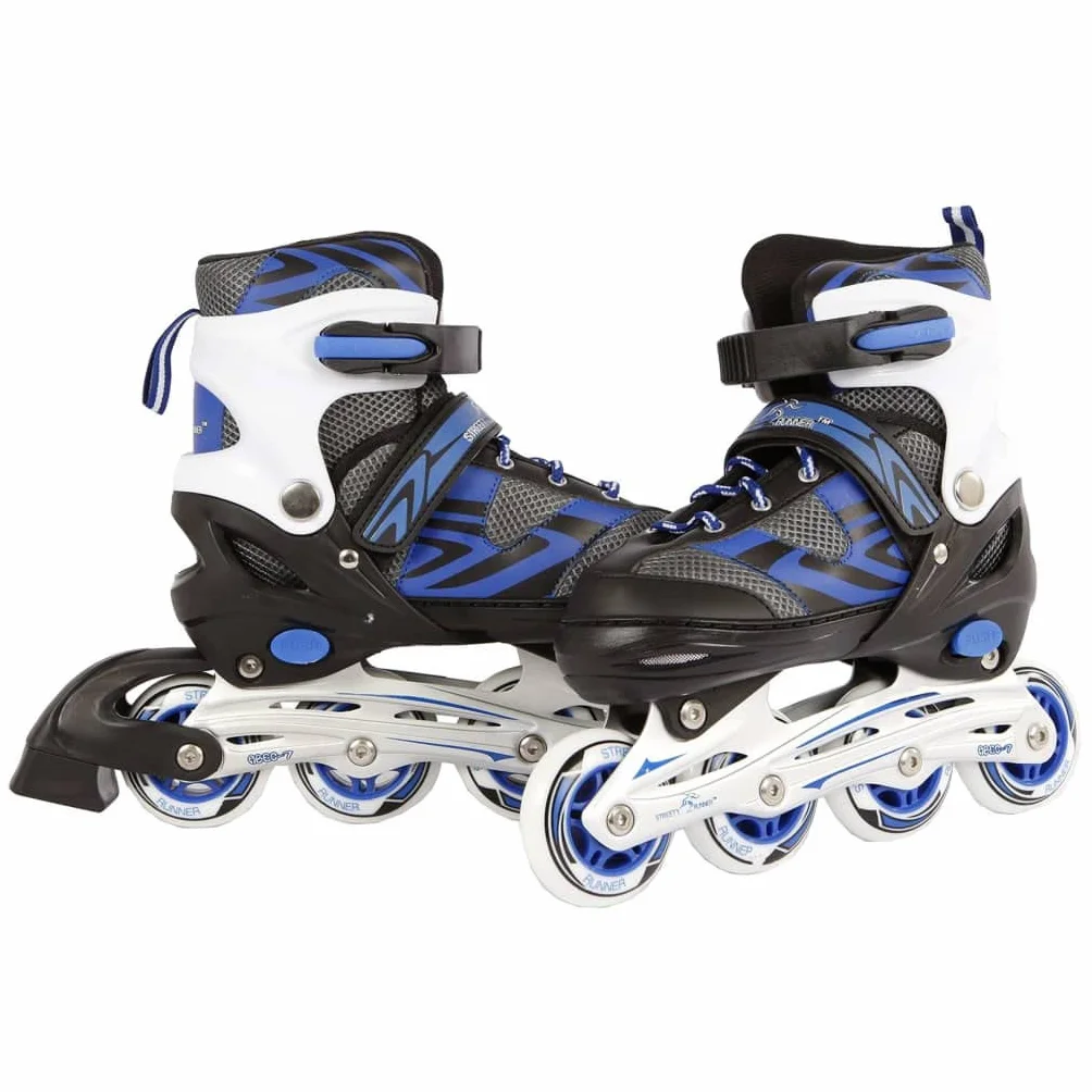 Kids Globe 720232 Street Rider - Patines en línea (en línea), Color Azul y Negro, 33-36