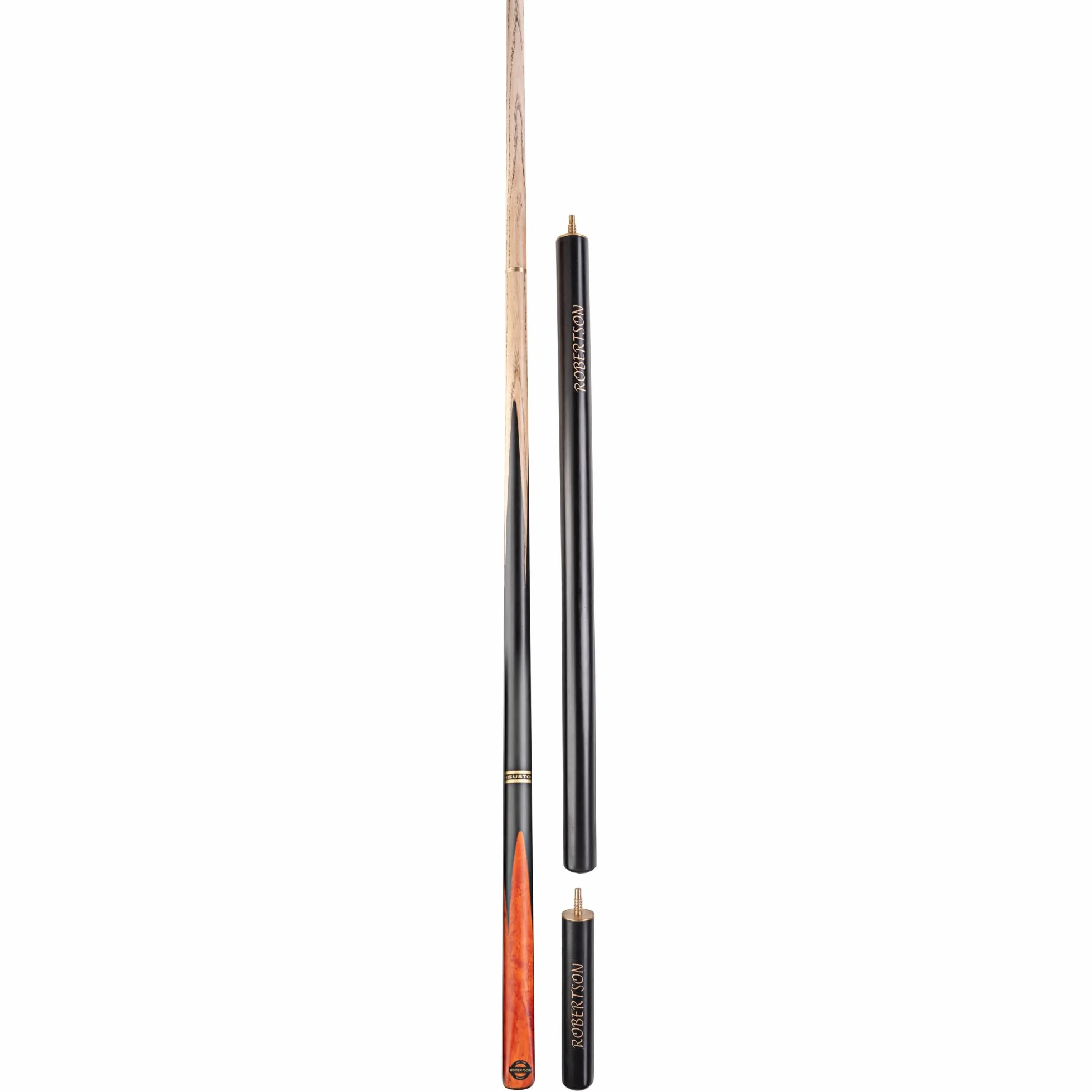 Robertson R-2 Taco de billar profesional 2 piezas con extensión madera de fresno punta 9 mm