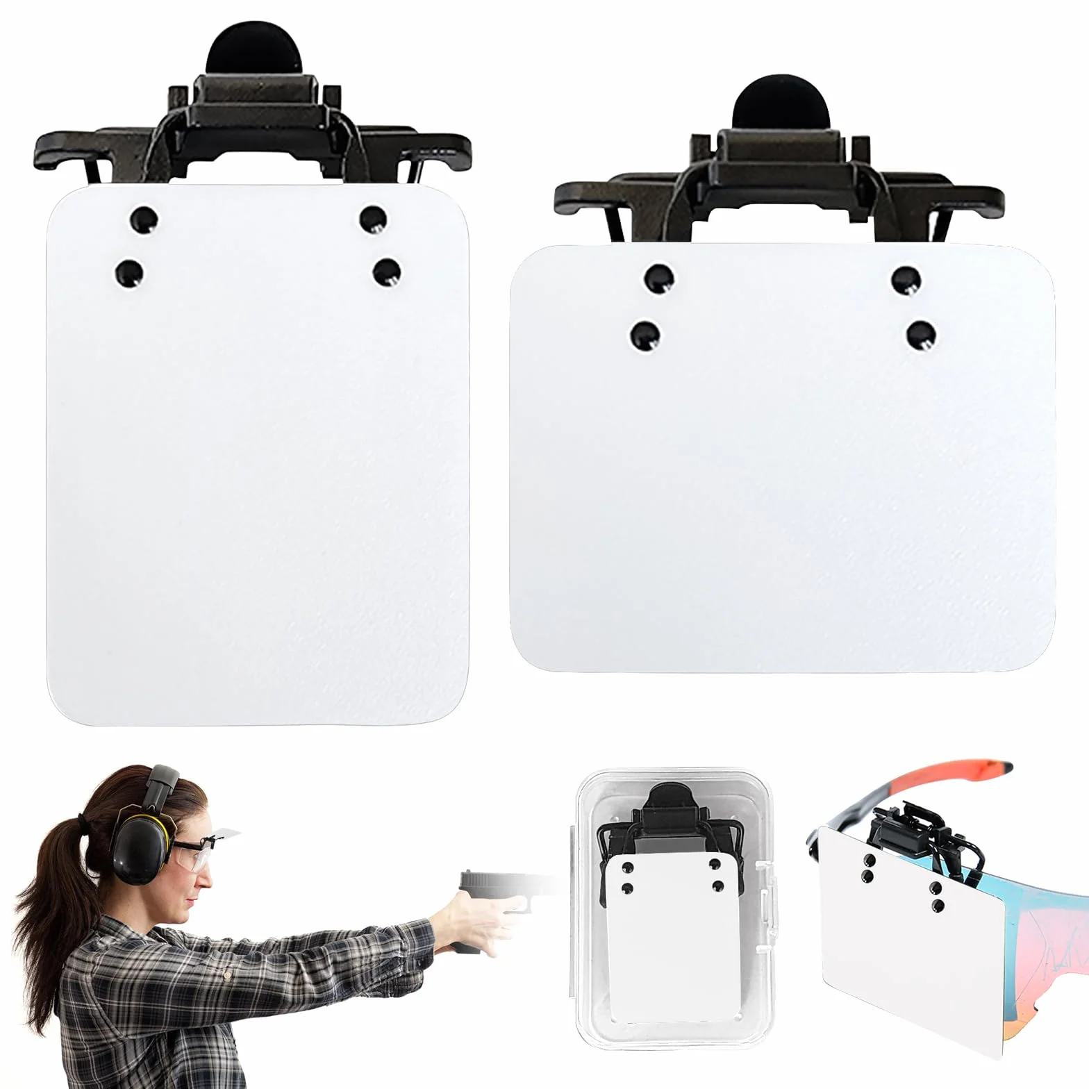 BORDEAG Parche Para Gafas De Tiro Con Arco y Bisel, Ayuda Al Objetivo Para Visor De Vista