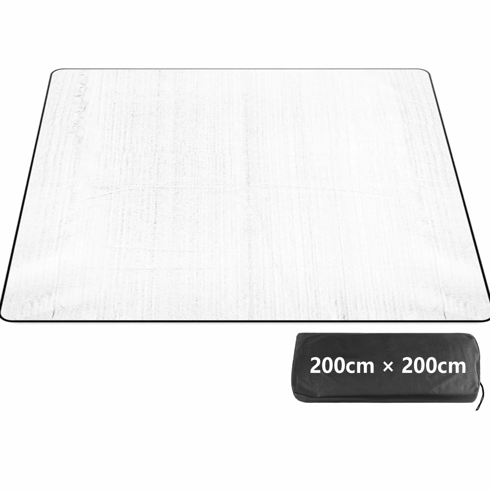 Esterilla Aislante de Aluminio Térmica para Camping 200x200 cm Impermeable Ultraligera Plegable