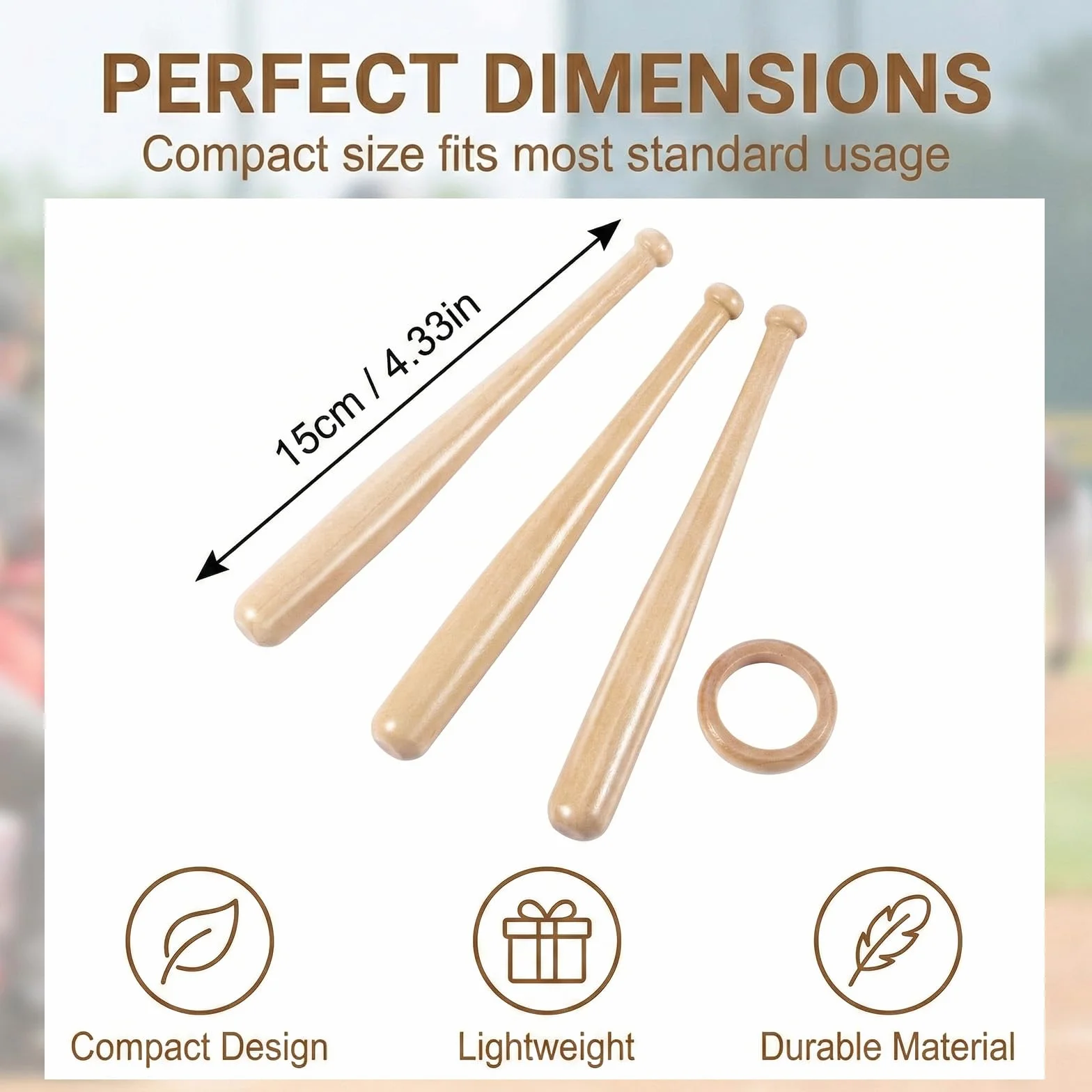 Soporte de Madera para Bola de Béisbol, Exhibición y Almacenamiento de Coleccionables